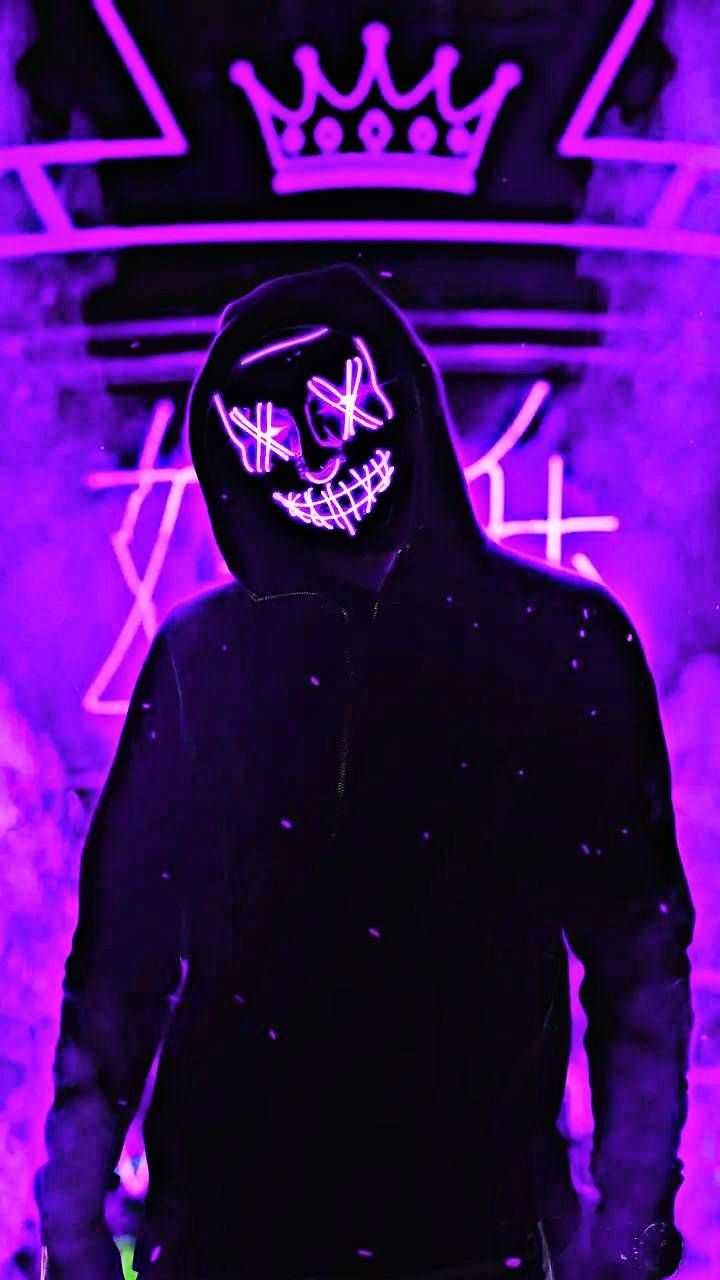 720x1280 Neon Purple Wallpaper