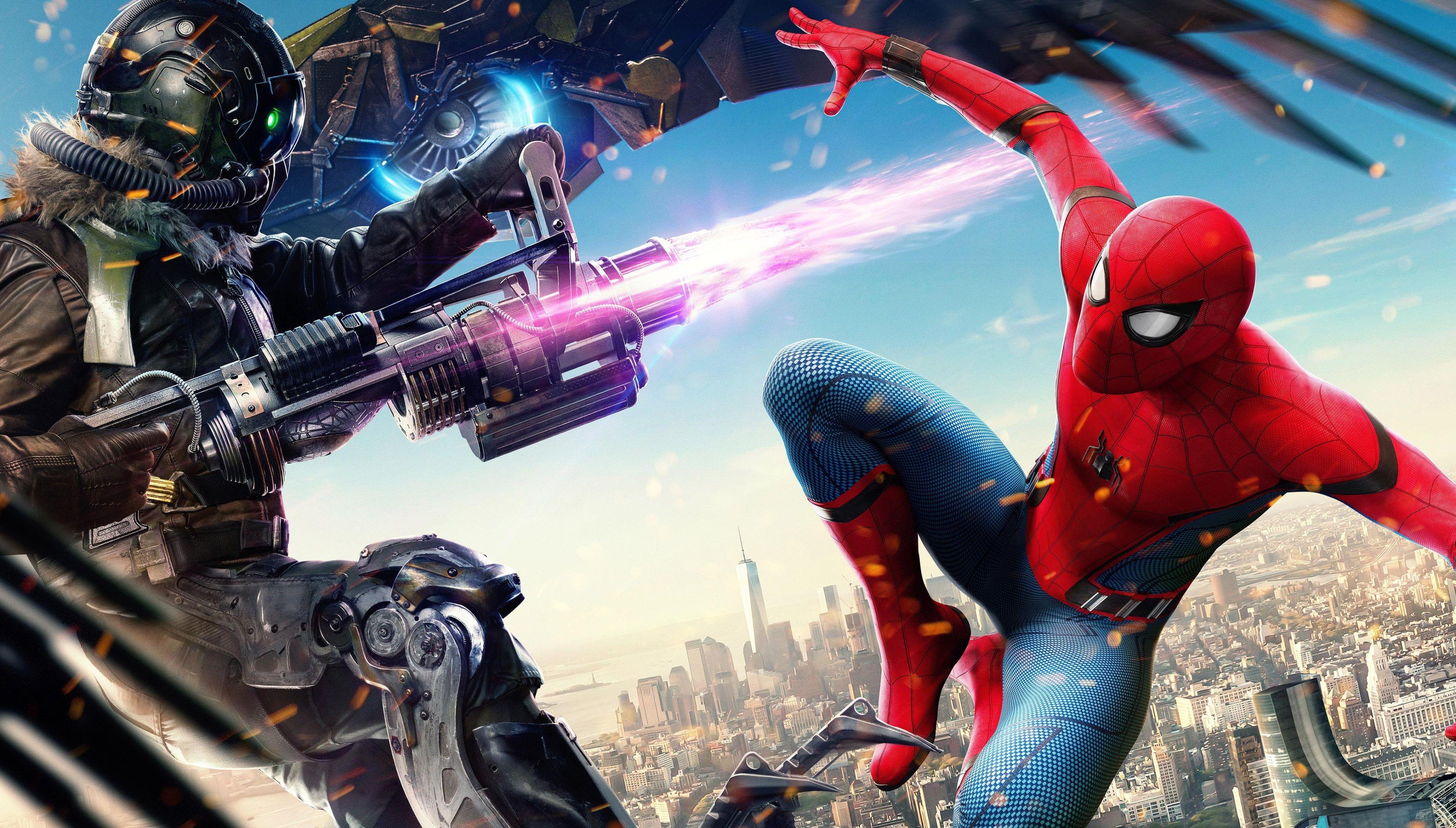 3840x2185 spider man homecoming 4k beautiful wallpaper HD quality