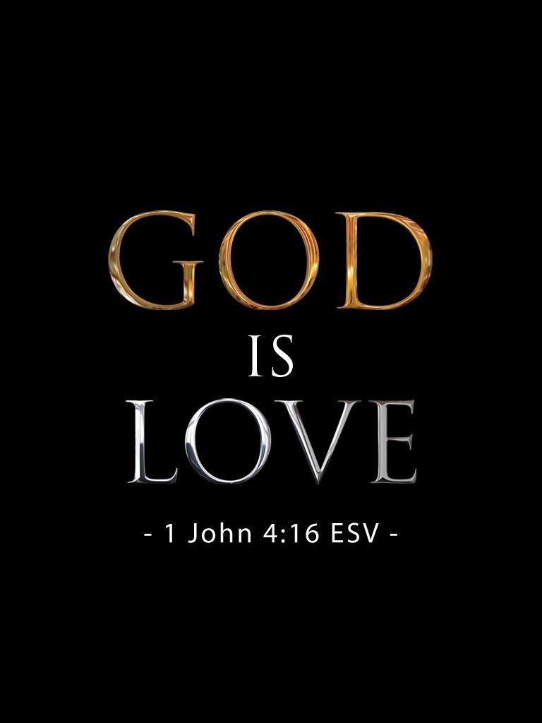 768x1024 God Is Love Wallpaper