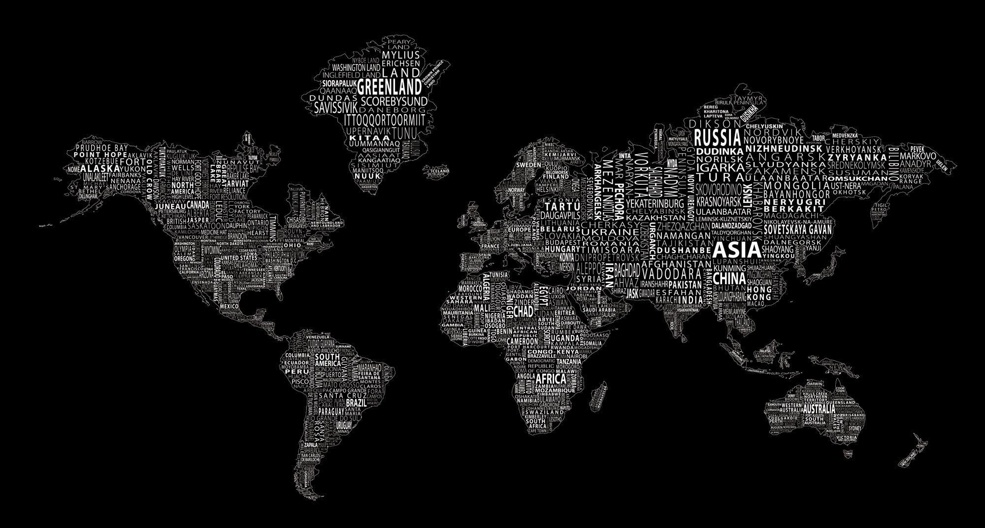 2000x1072 Map Wallpaper