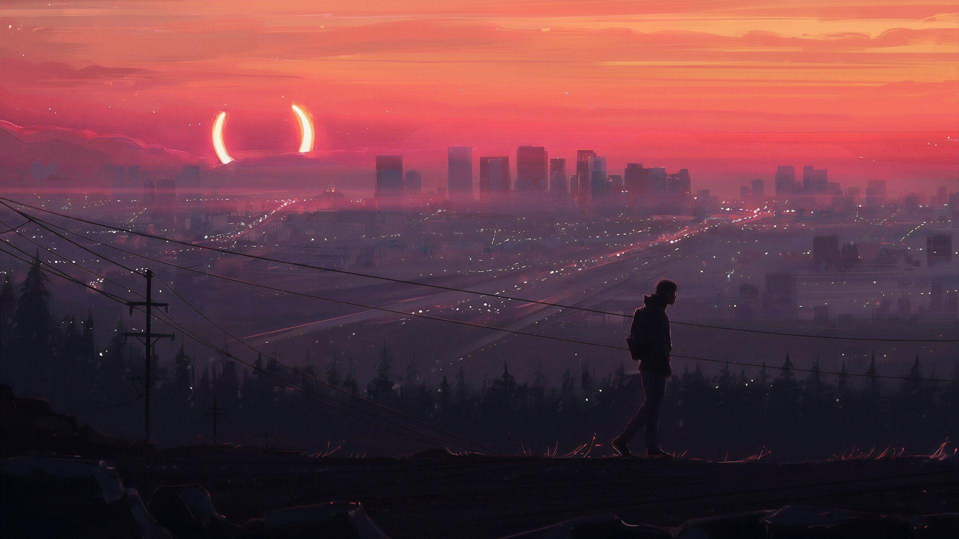 1920x1080 Sad Aesthetic Anime Desktop Wallpaper FREE Picture