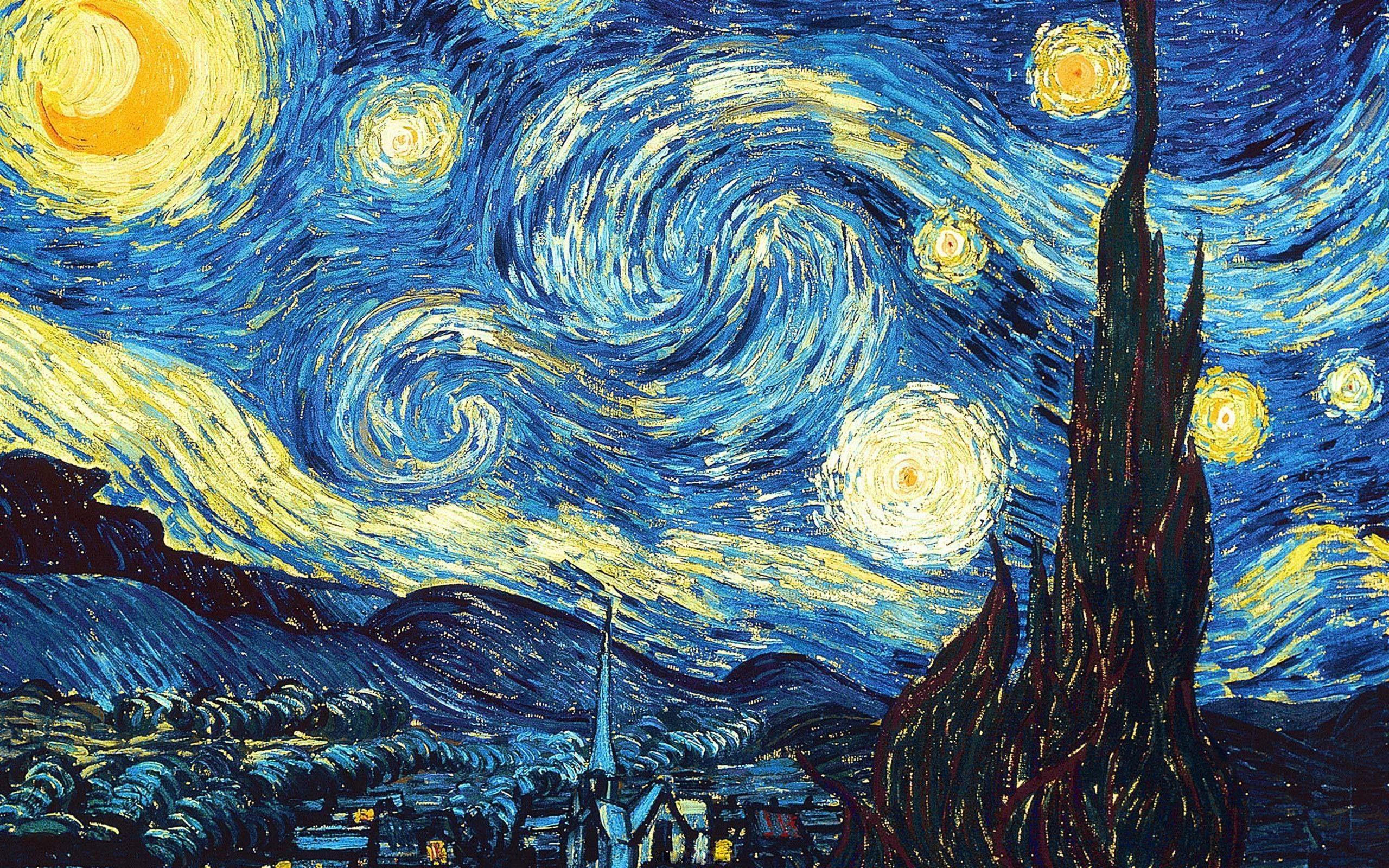 2560x1600 Starry Night Desktop Background