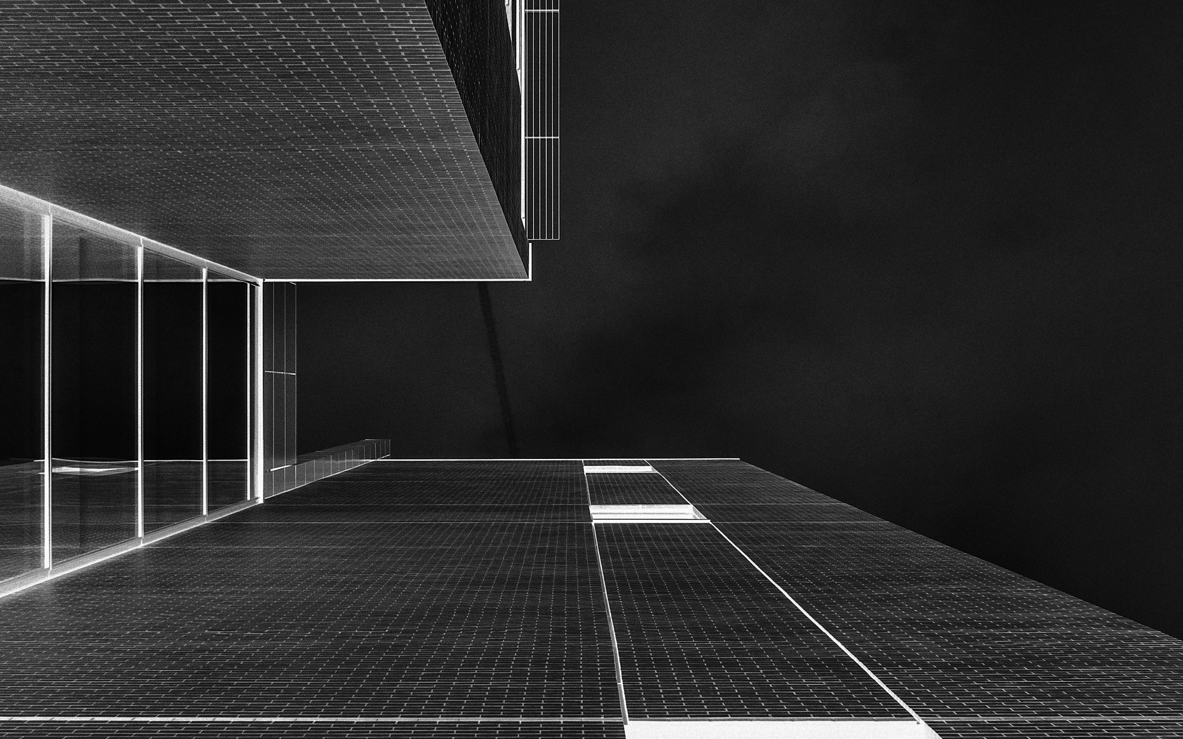 3840x2400 wallpaper for desktop, laptop. architecture art bw gray city dark