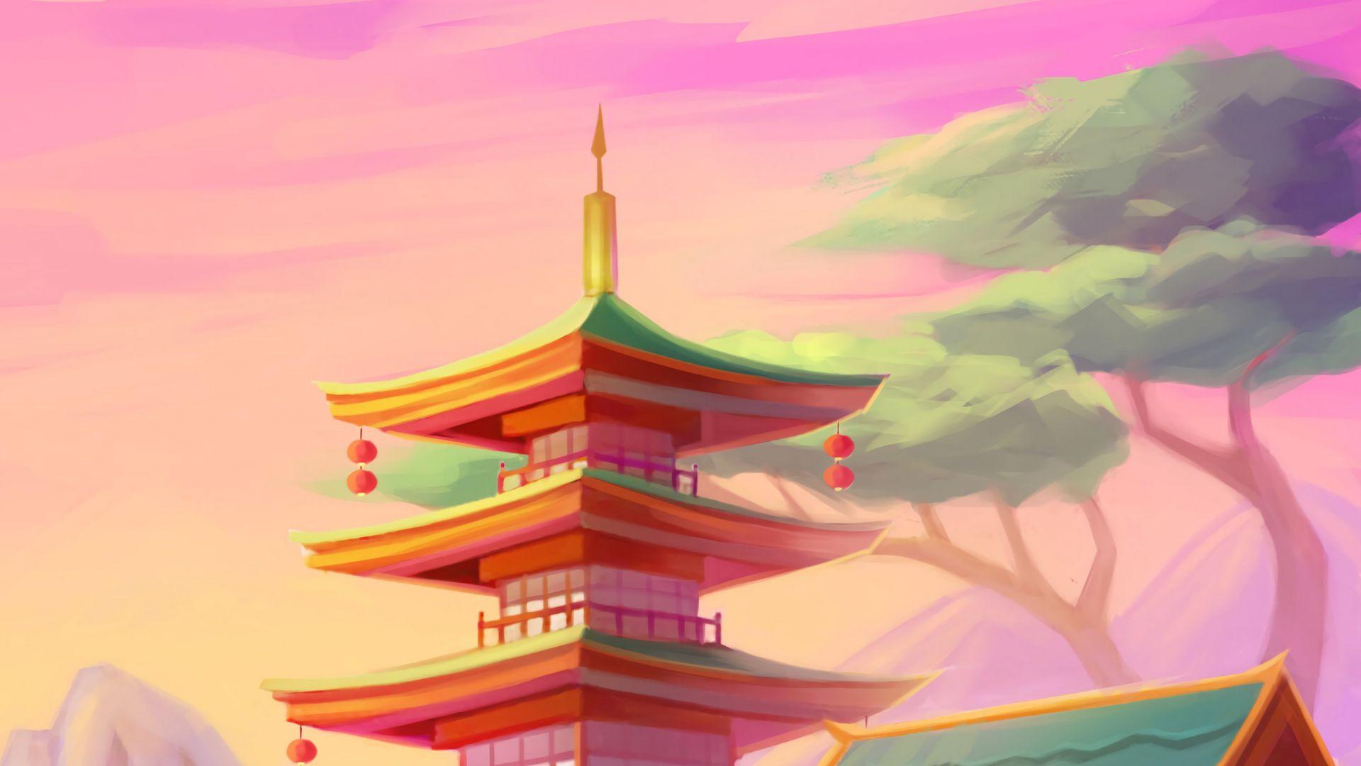 1920x1080 Architecture, China, Art Wallpaper Free Download