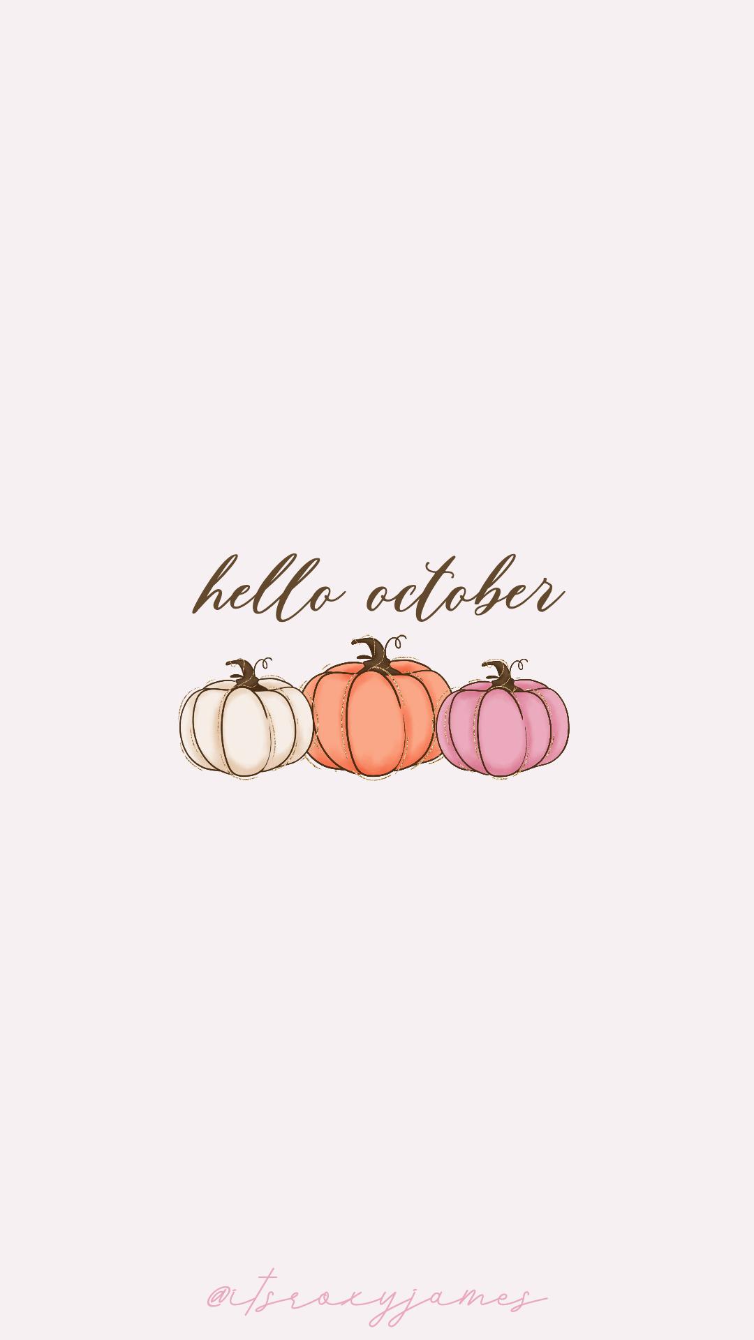 1080x1920 FREE Fall Phone Wallpaper- Pretty Pumpkin Wallpaper