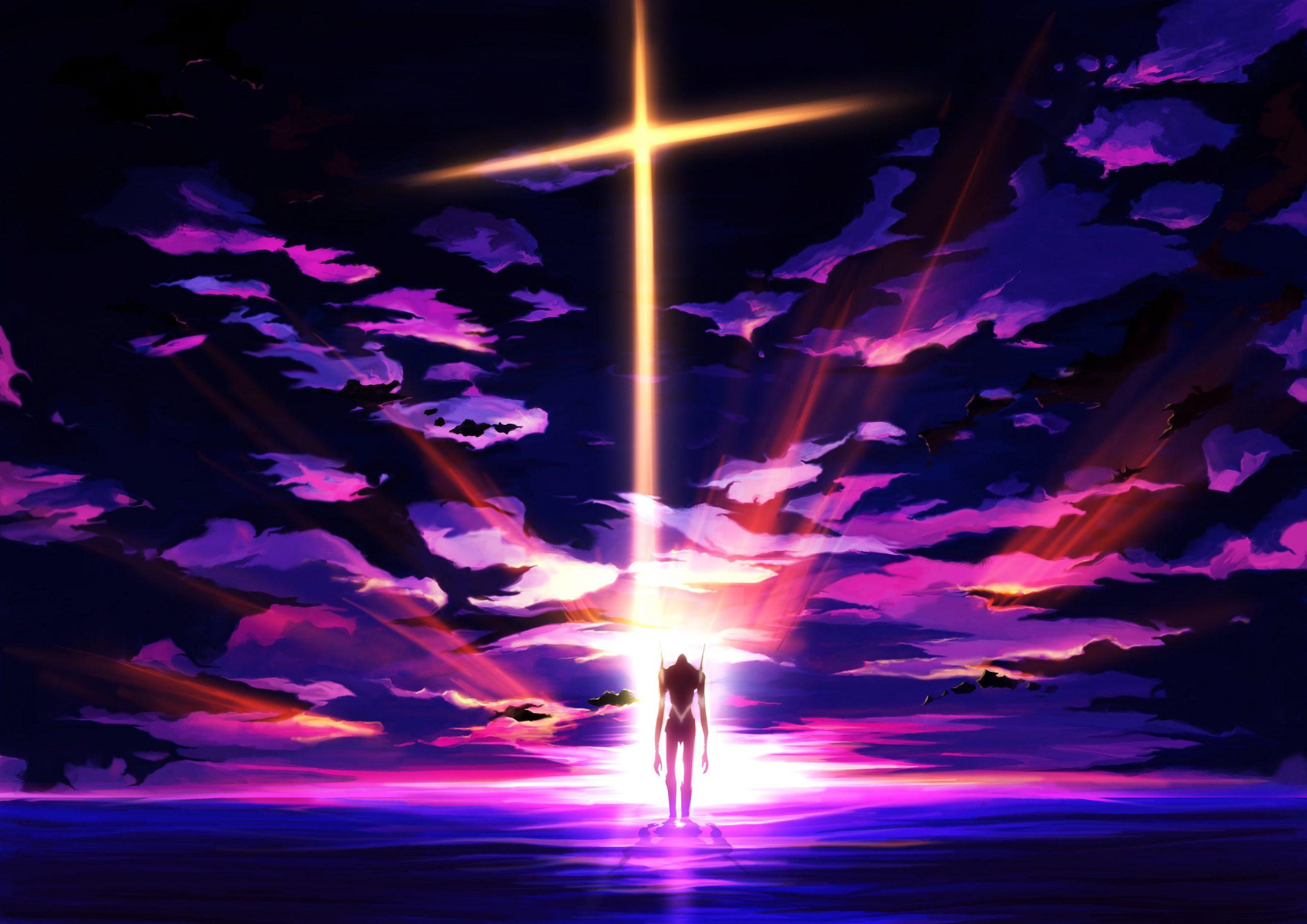 2560x1810 Neon Genesis Evangelion wallpaper, EVA Unit anime, cross • Wallpaper For You HD Wallpaper For Desktop & Mobile