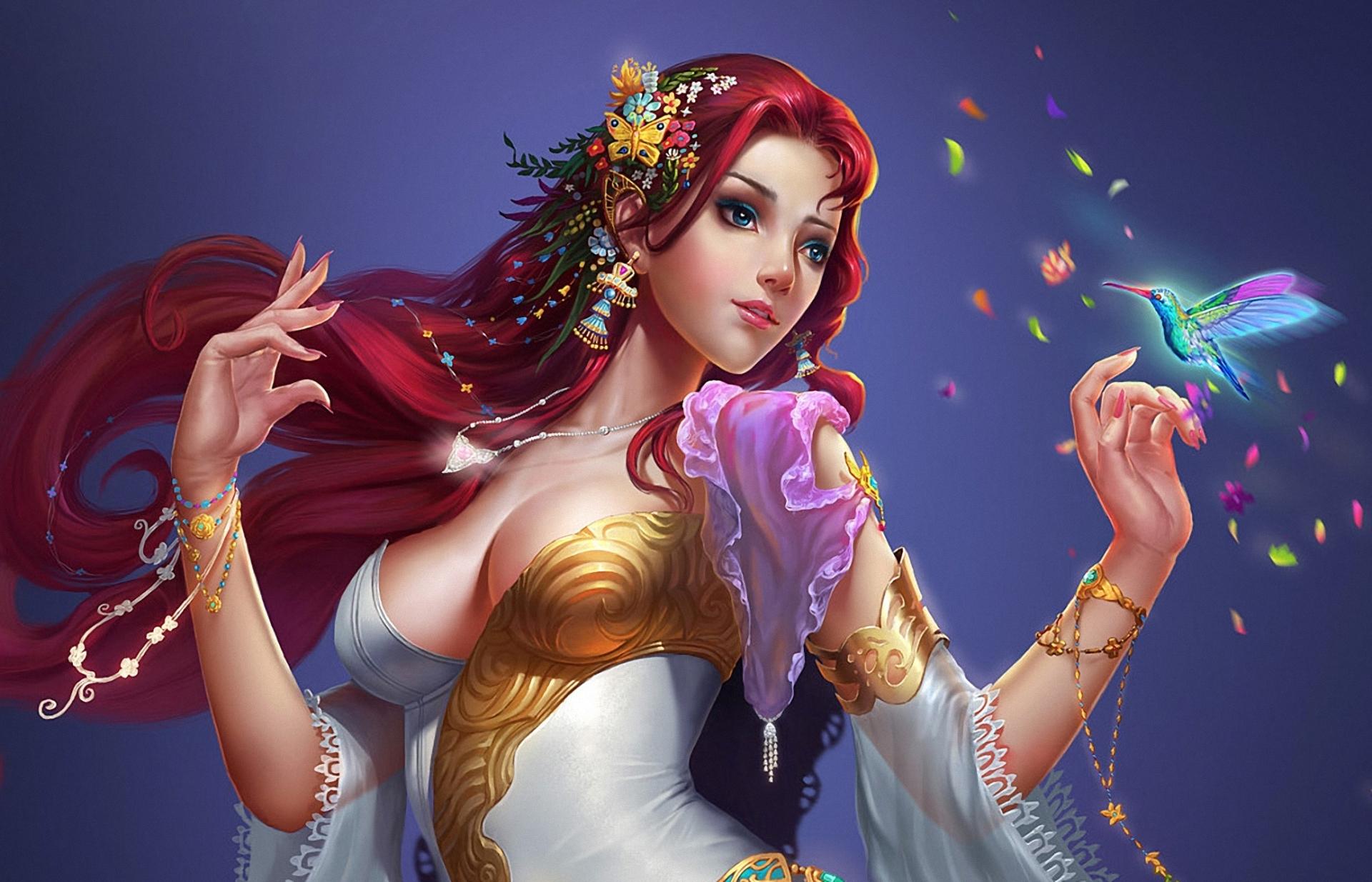 1920x1235 elves, Breast, Redhead, Girl, Fantasy, Girls, Elf Wallpaper HD / Desktop and Mobile Background