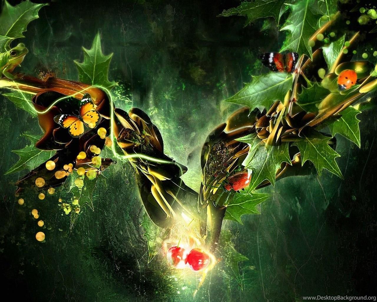 1280x1024 Green Abstract Nature Desk×1050 HD Wallpaper 719093 3D. Desktop Background