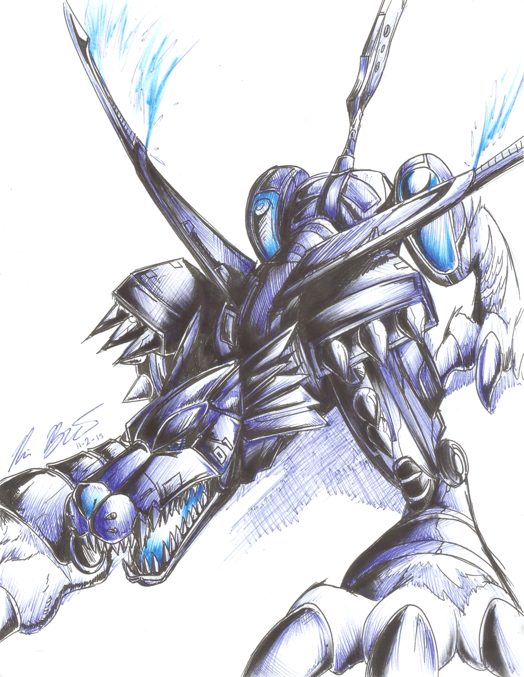 1024x1323 Metalgarurumon Wallpaper