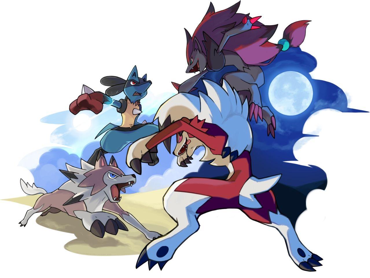 1279x963 Free download Lycanroc Midday Form Lucario VS Lycanroc Midnight Form Zoroark [1279x963] for your Desktop, Mobile & Tablet. Explore Lucario Vs Greninja Wallpaper. Lucario Vs Greninja Wallpaper, Lucario vs