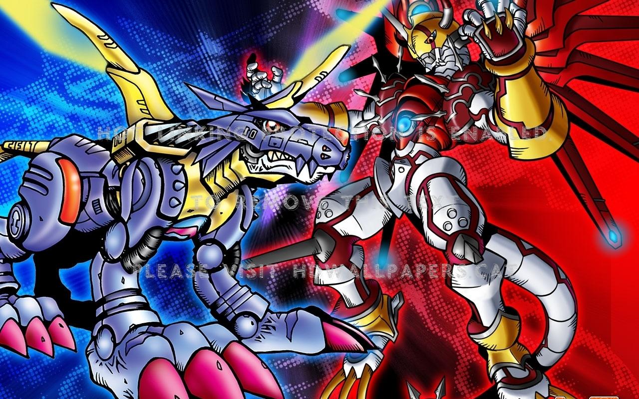 1280x800 digimon battle metalgarurumon land sand