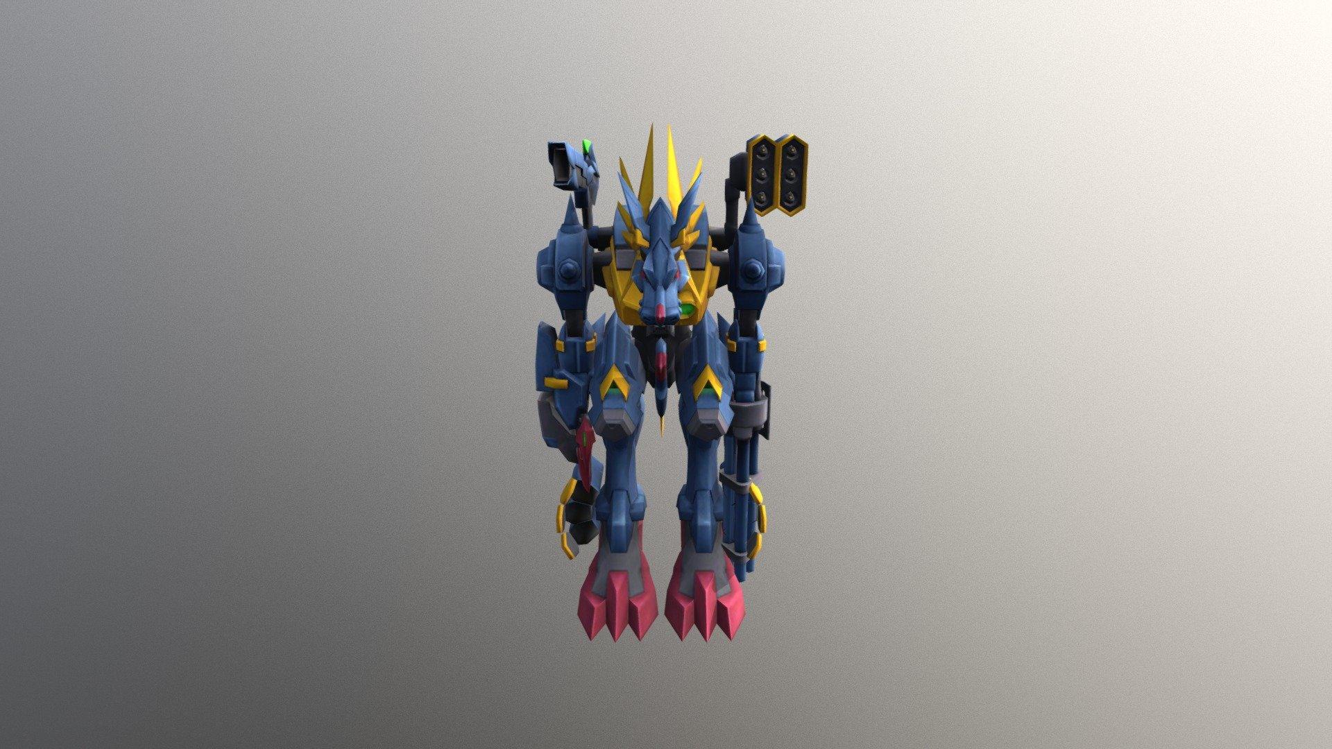 1920x1080 Mobile Links Garurumon X Free 3D model by JuanDuque47 [f7702d3]