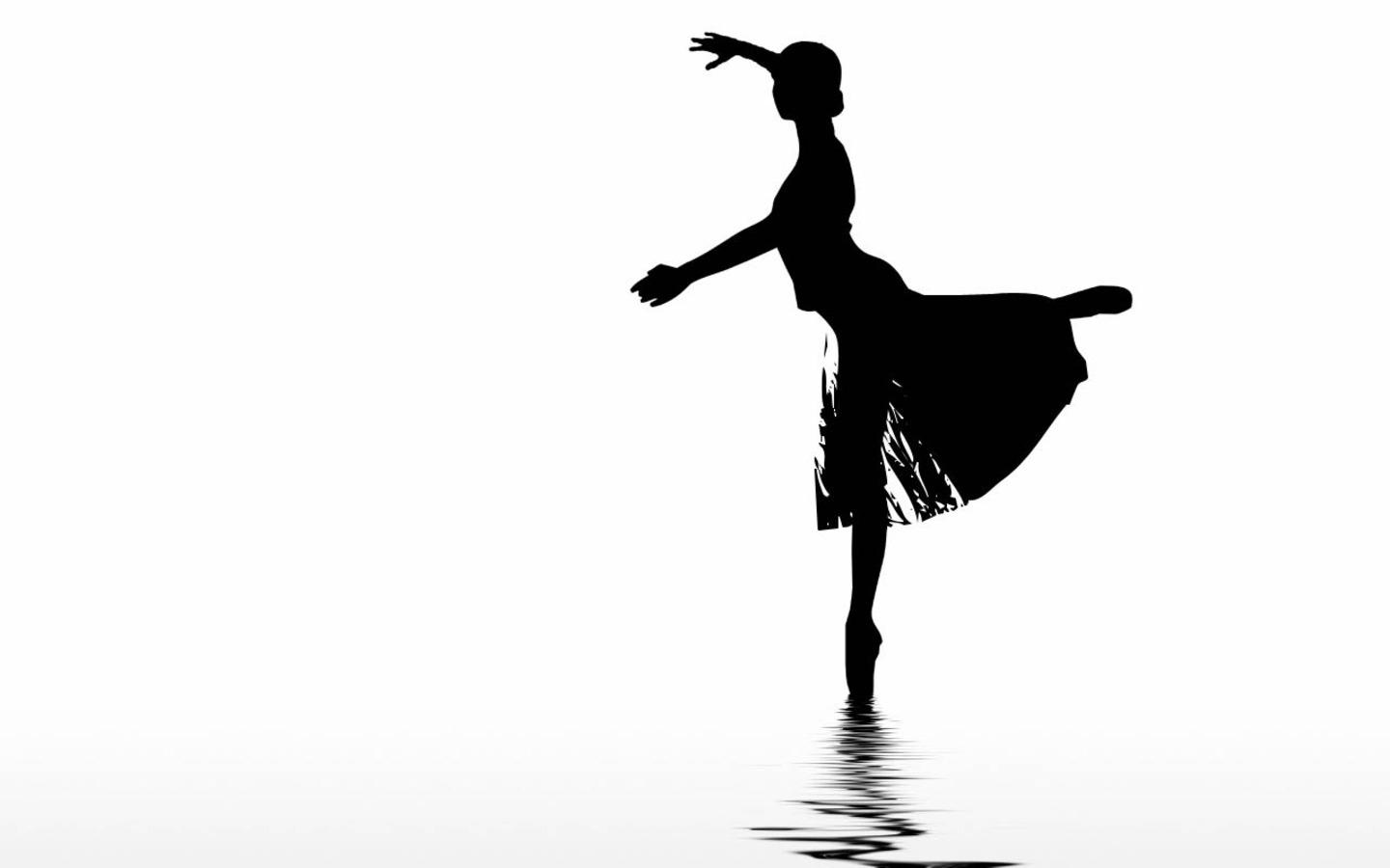 1440x900 Jazz Dance Black And White