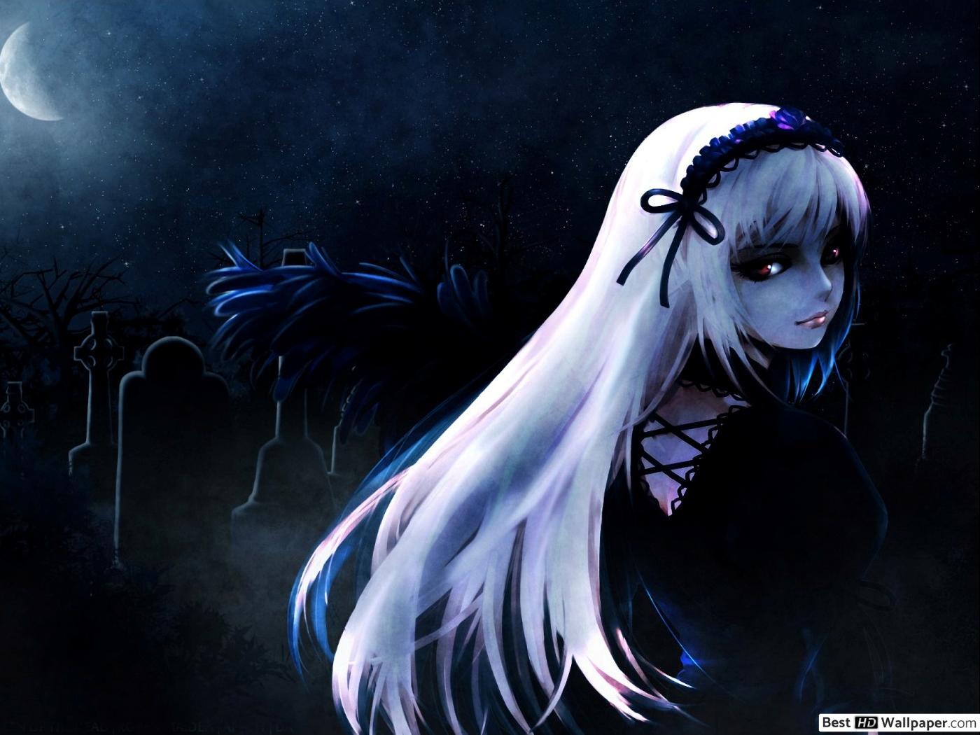 1400x1050 Gothic Anime Girl HD wallpaper download