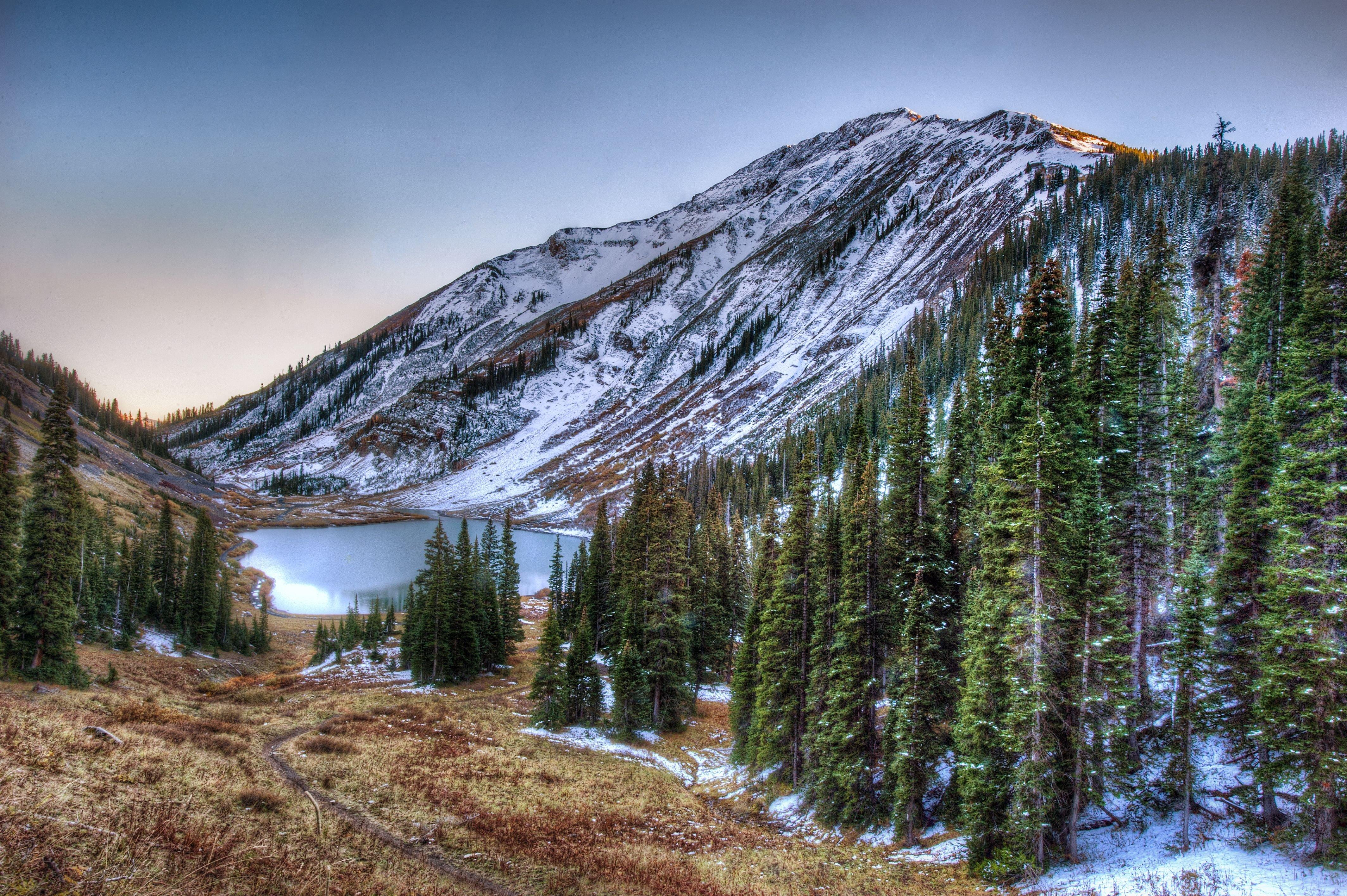 4256x2832 Emerald Lake San Juan National Forest lake mountains trees landscape wallpaperx2832