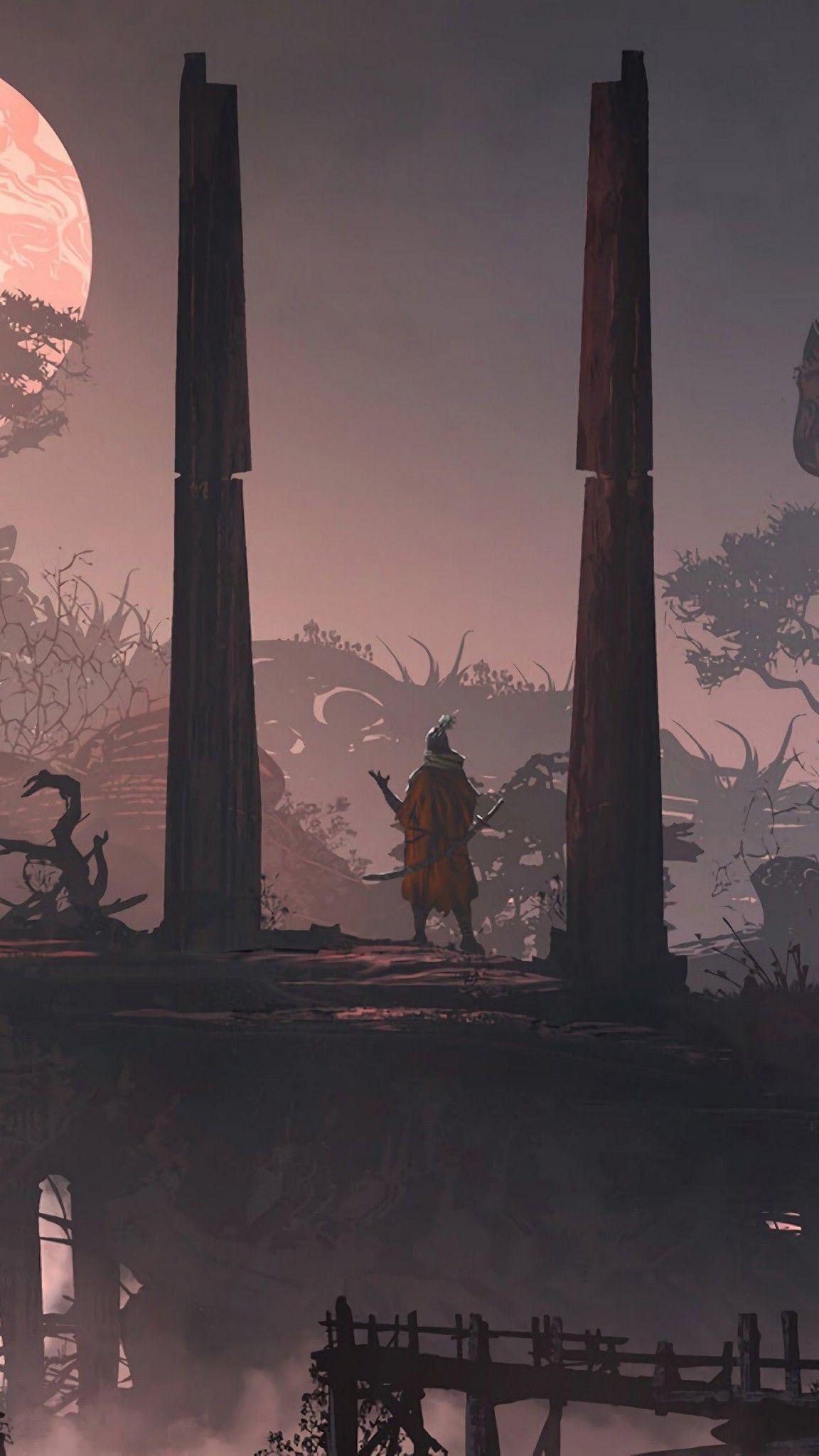 1152x2048 Beautiful Feudal Japan Sekiro Art : Sekiro. Desktop wallpaper art, Samurai wallpaper, Sunset wallpaper