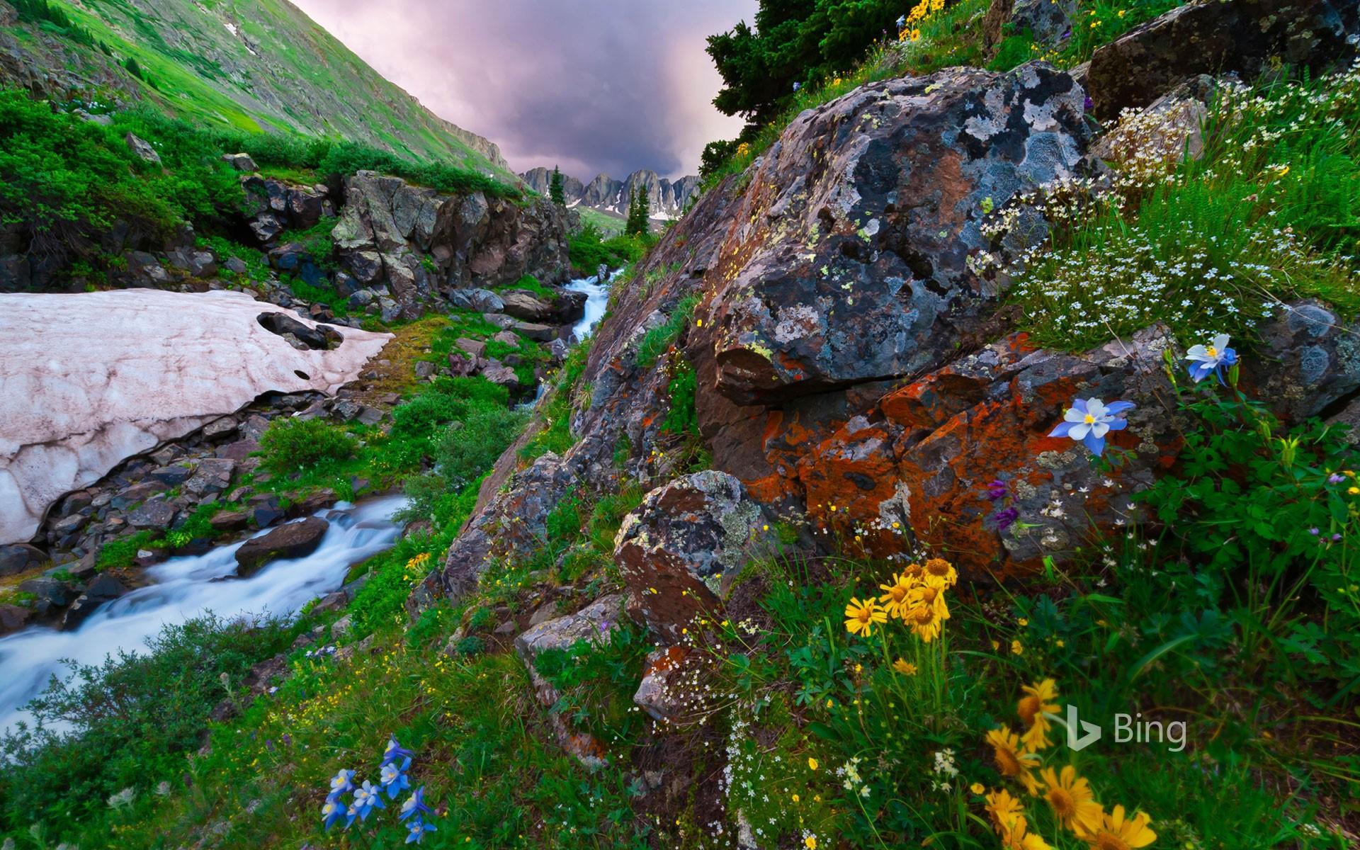 1920x1200 American Basin in southern Colorado's San Juan Mountains