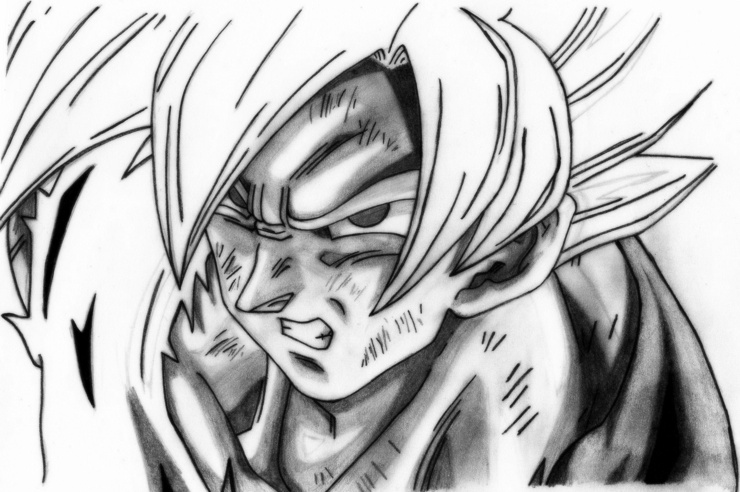Goku Line Art Drawing Super Saiyan Vegerot PNG 900x1393px Goku Art  Artwork Black Black And White