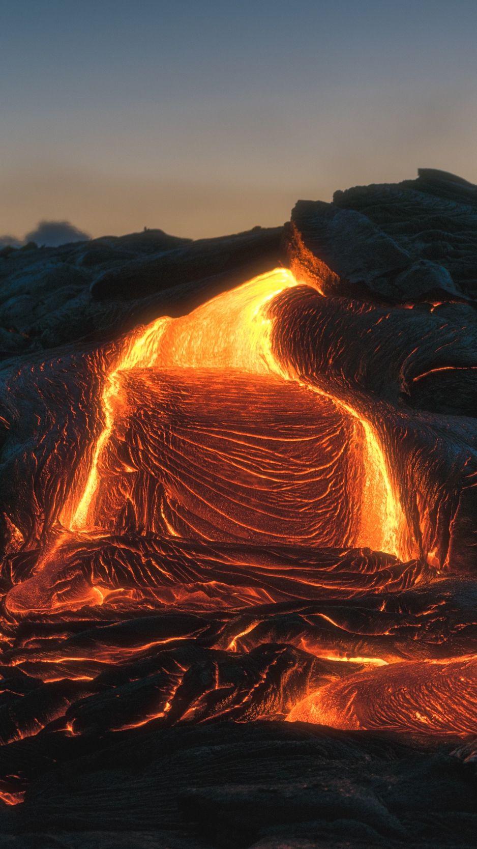 938x1668 Volcano, lava, fiery, melting wallpaper. Volcano picture, Lava flow, Kilauea