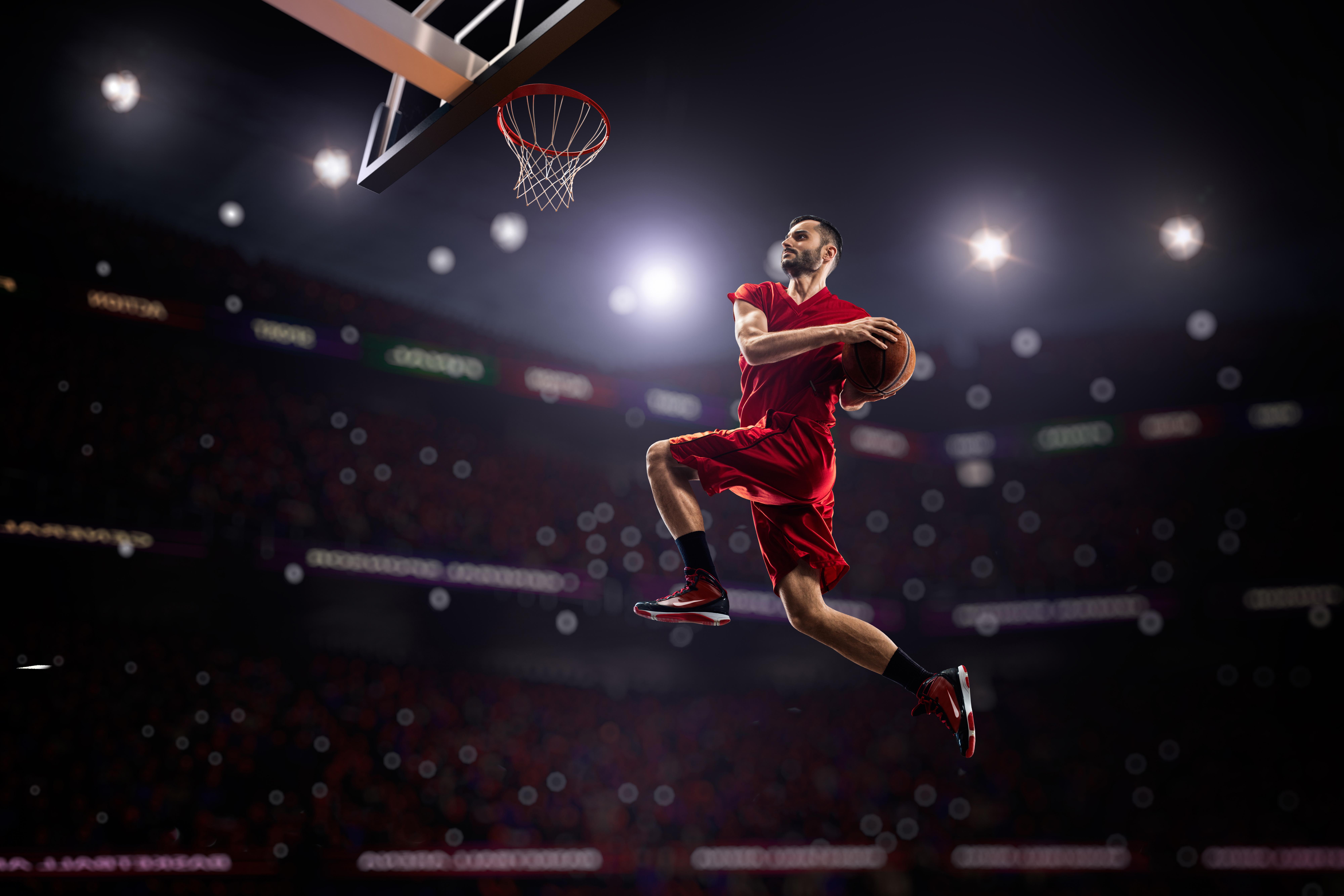 8000x5333 Basketball Man Jumping Playing 8k, HD Sports, 4k Wallpaper, Image, Background, Photo and Picture