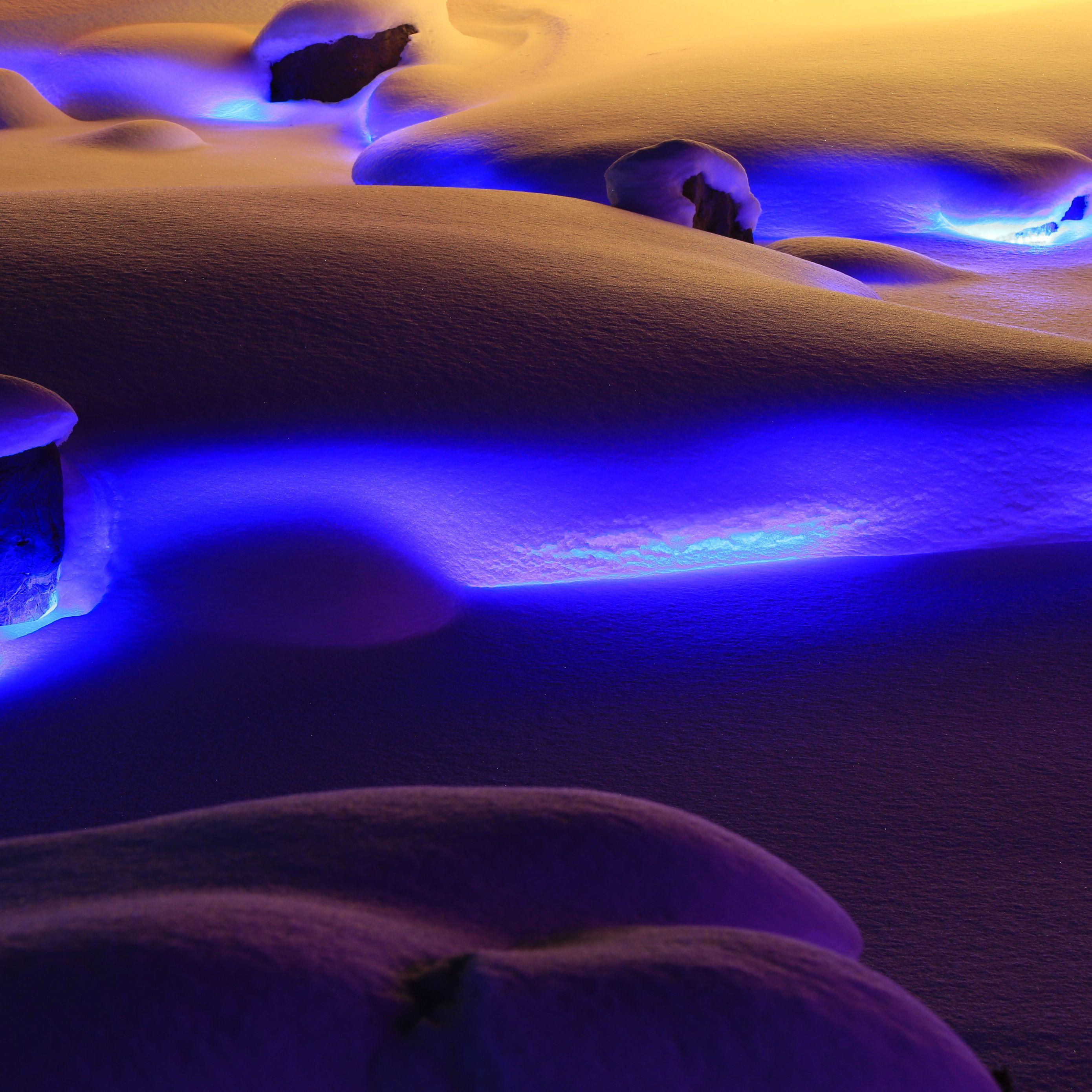 2780x2780 Download wallpaper 2780x2780 snow, neon, lights, drifts, winter ipad air, ipad air ipad ipad ipad mini ipad mini ipad mini ipad pro 9.7 for parallax HD background
