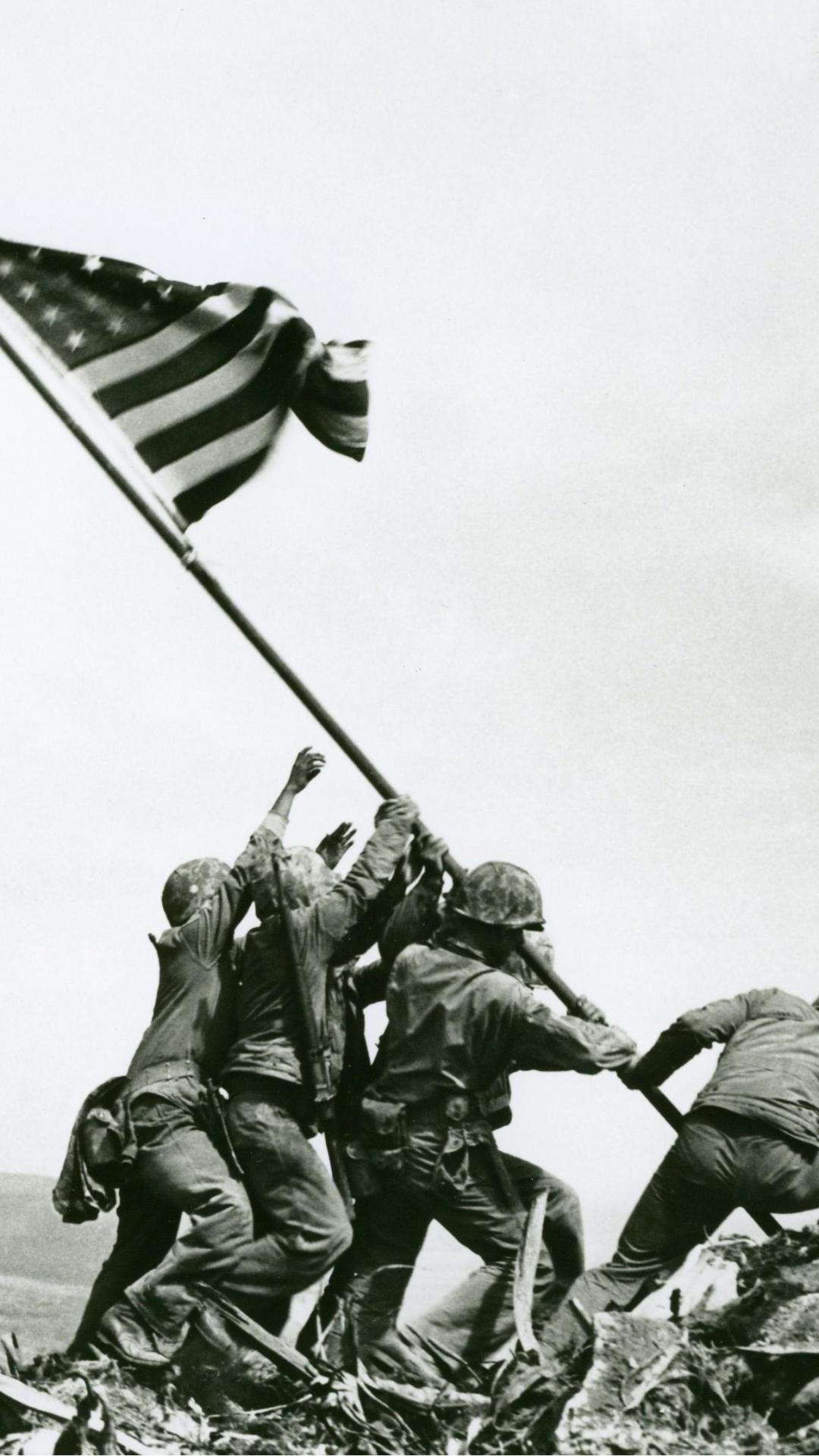 1080x1920 Iwo jima flag raising wallpaper