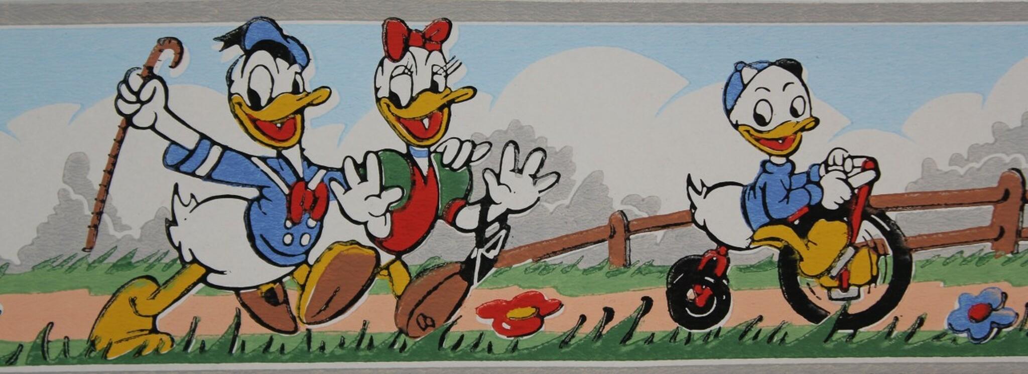 2048x746 Dex Vintage Wallpaper Border Disney Donald Duck's Vintage Wallpaper