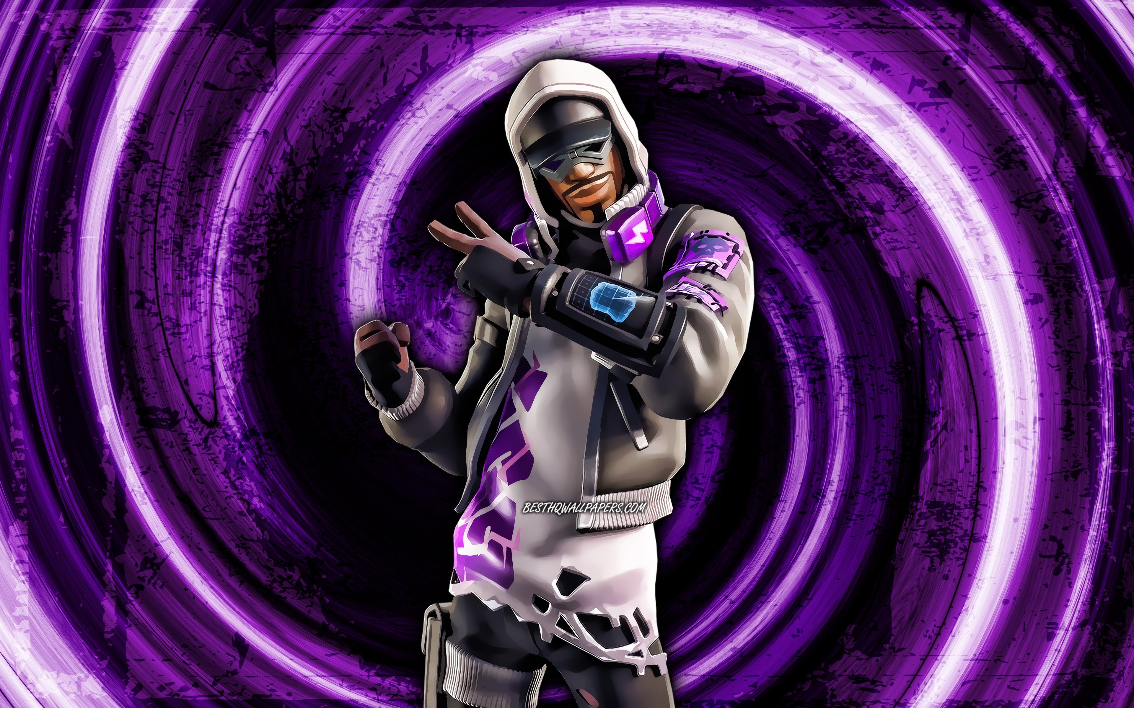 3840x2400 Download wallpaper 4k, Stratus, purple grunge background, Fortnite, vortex, Fortnite characters, Stratus Skin, Fortnite Battle Royale, Stratus Fortnite for desktop with resolution 3840x2400. High Quality HD picture wallpaper