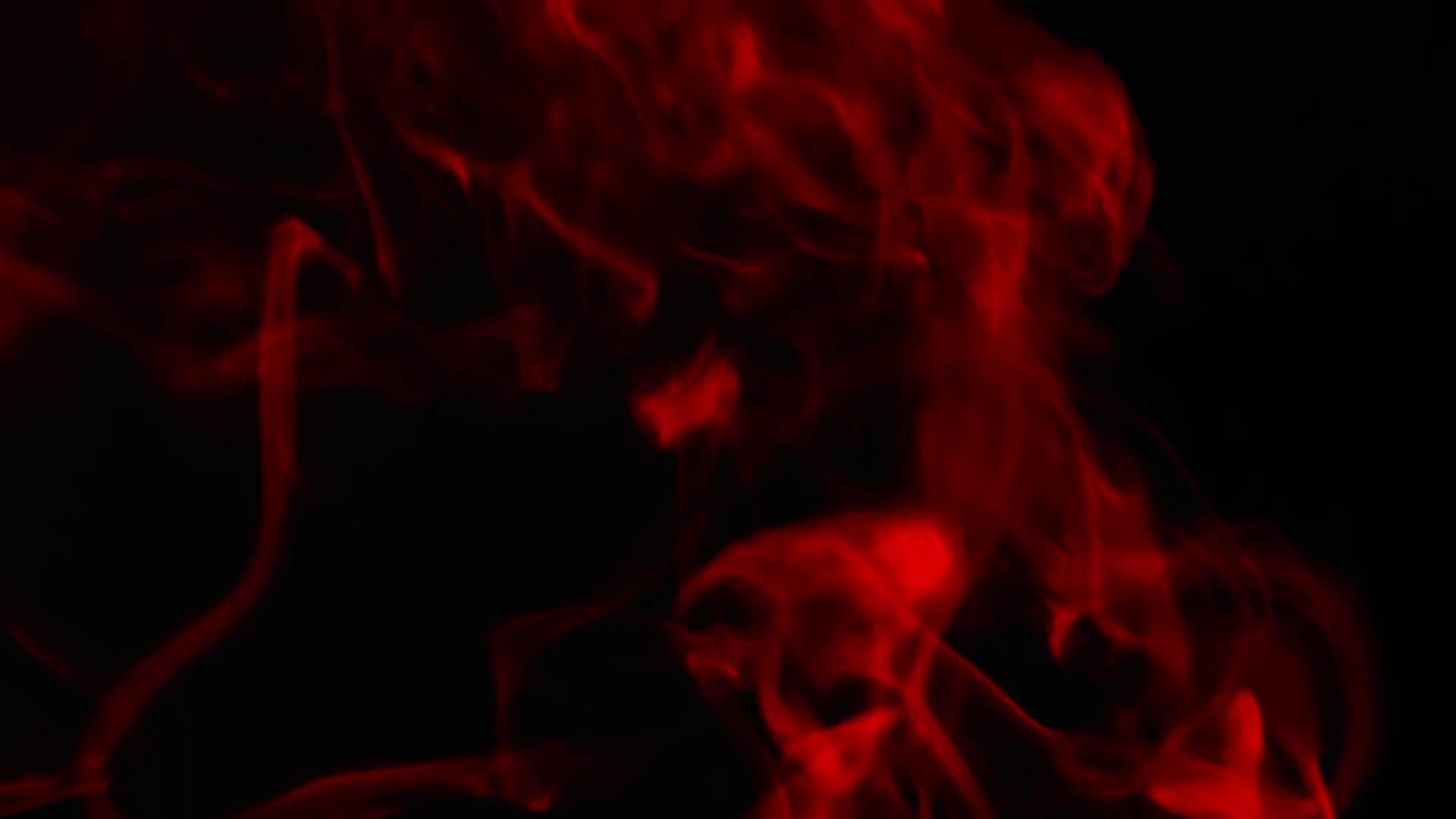1920x1080 Red Smoke on Black Background Stock Video Footage