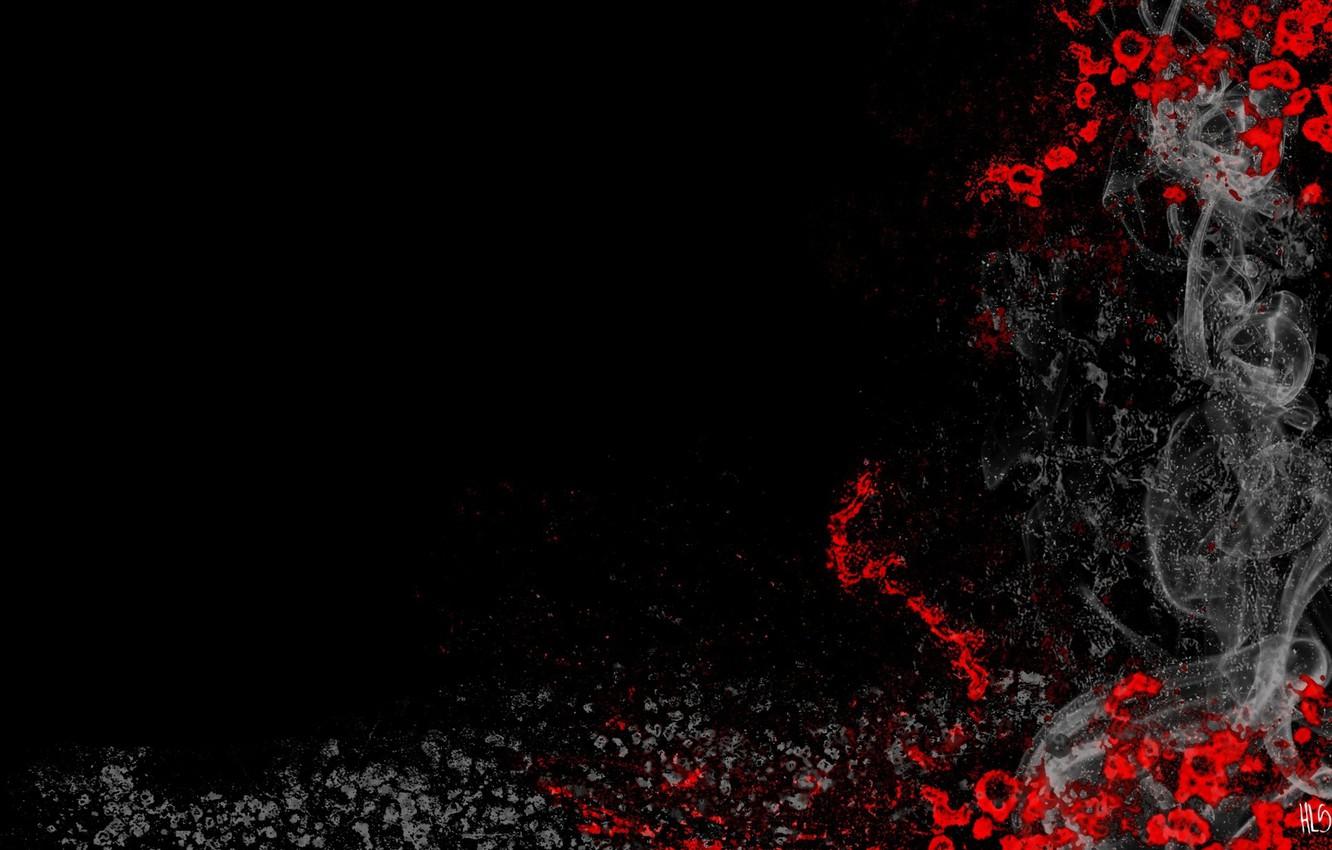 1332x850 Photo Wallpaper Red, Blood, Smoke