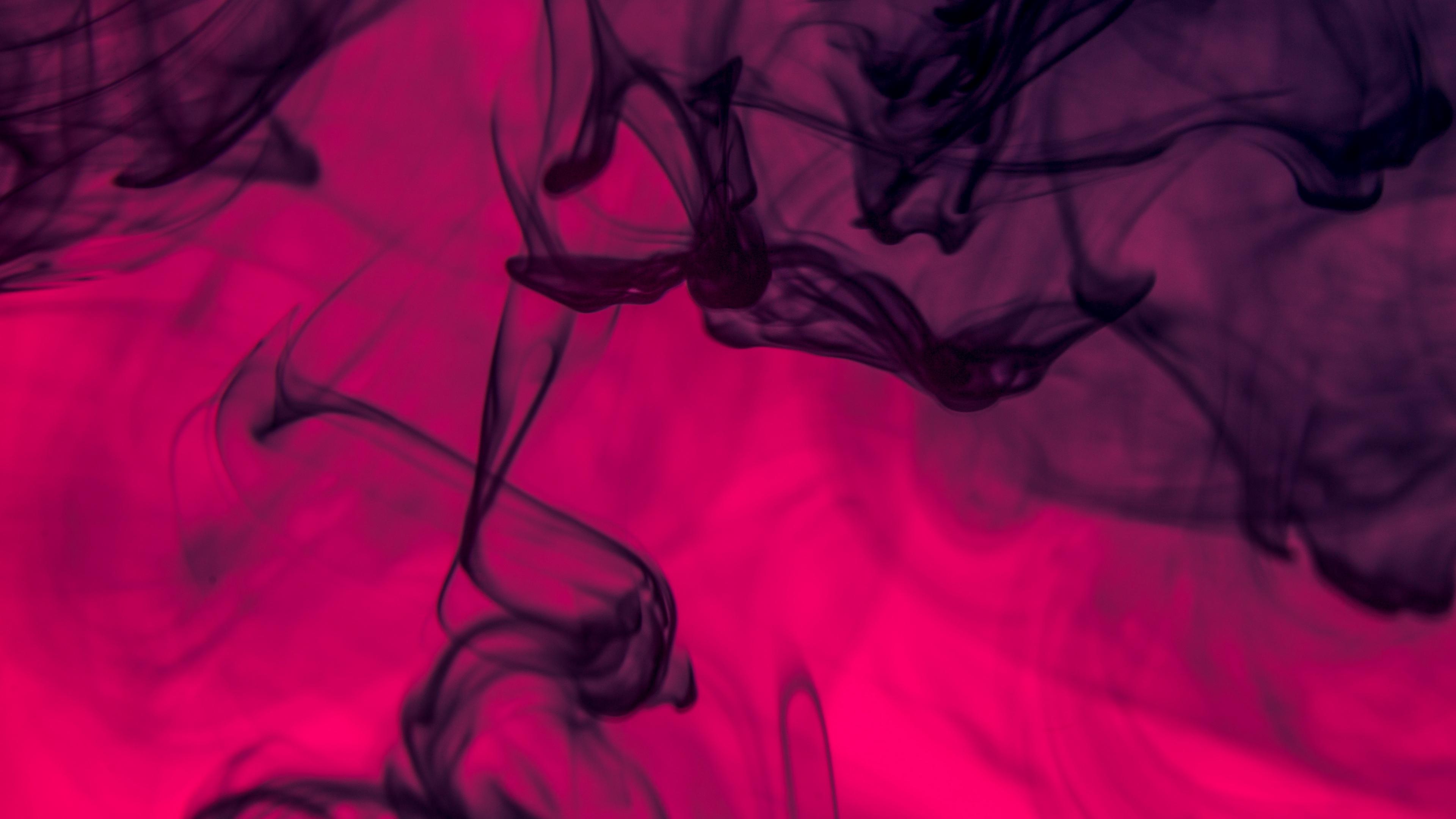 3840x2160 Wallpaper Shroud, Abstraction, Smoke Pink Smoke Background