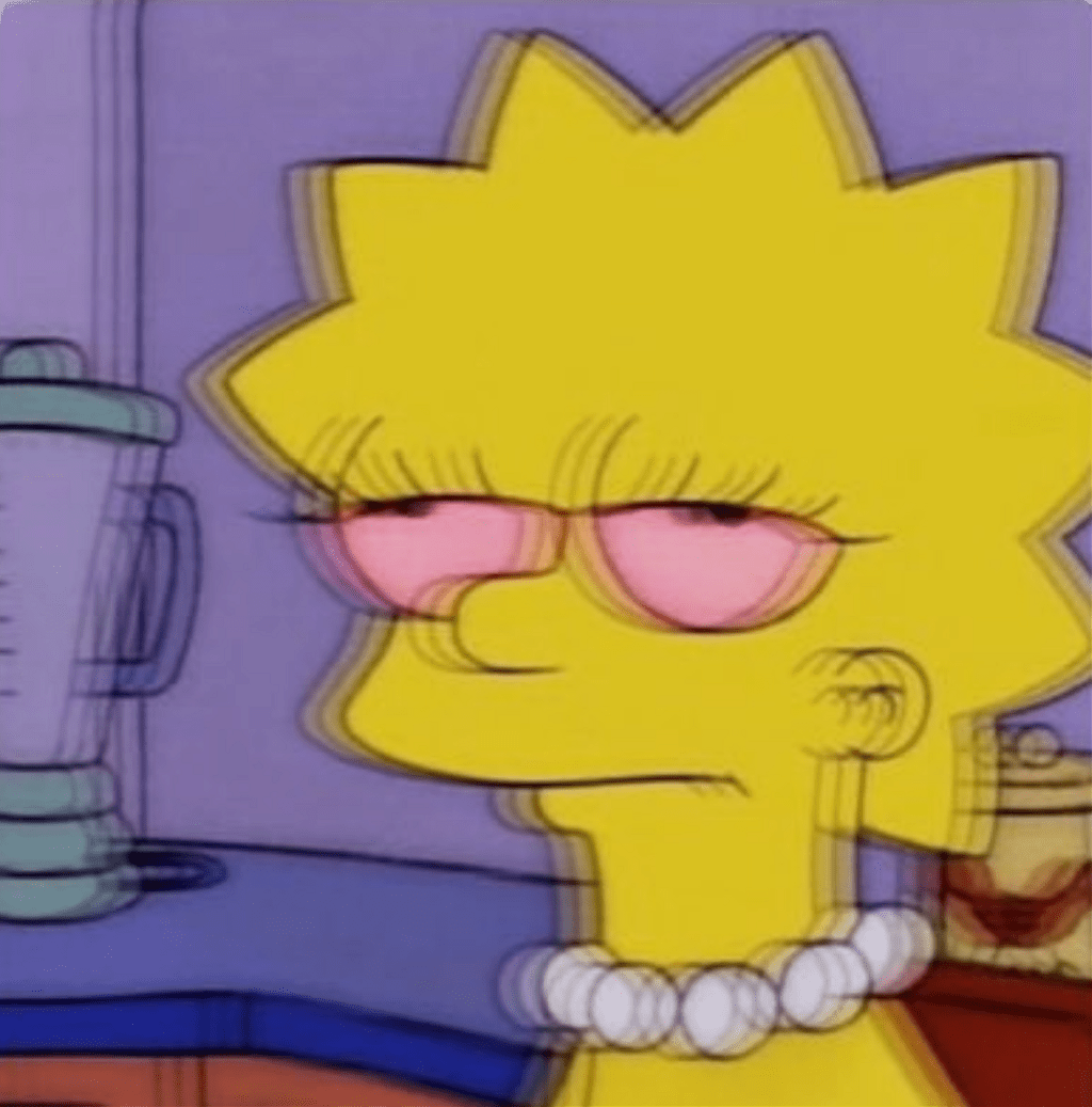 1024x1037 Aesthetic Lisa Simpson Sad Edits Wallpaper Portal
