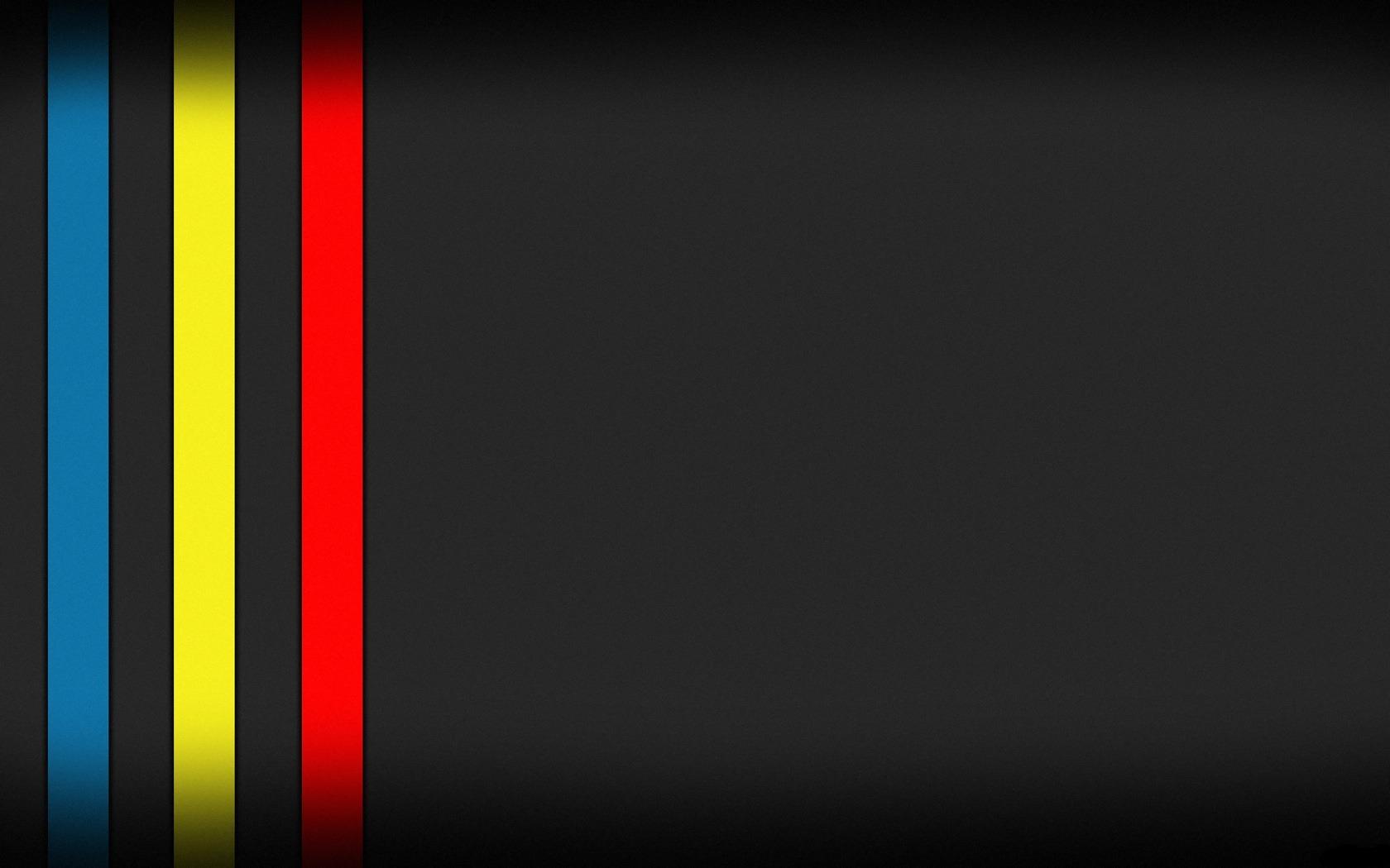 1680x1050 Blue Yellow Red Black Background HD Wallpaper