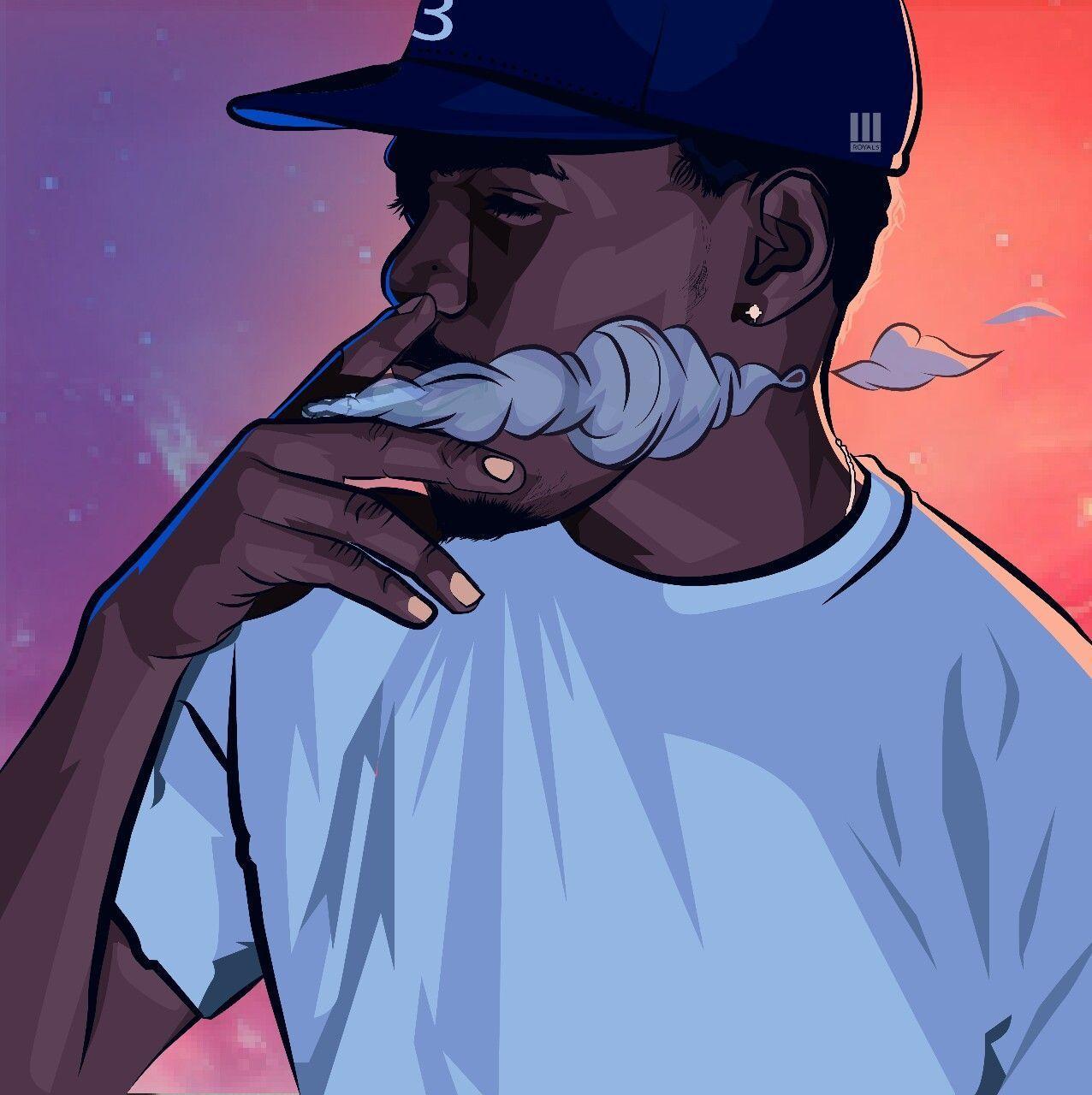 1276x1280 iPhone Hip Hop Artist Cartoon Wallpaper