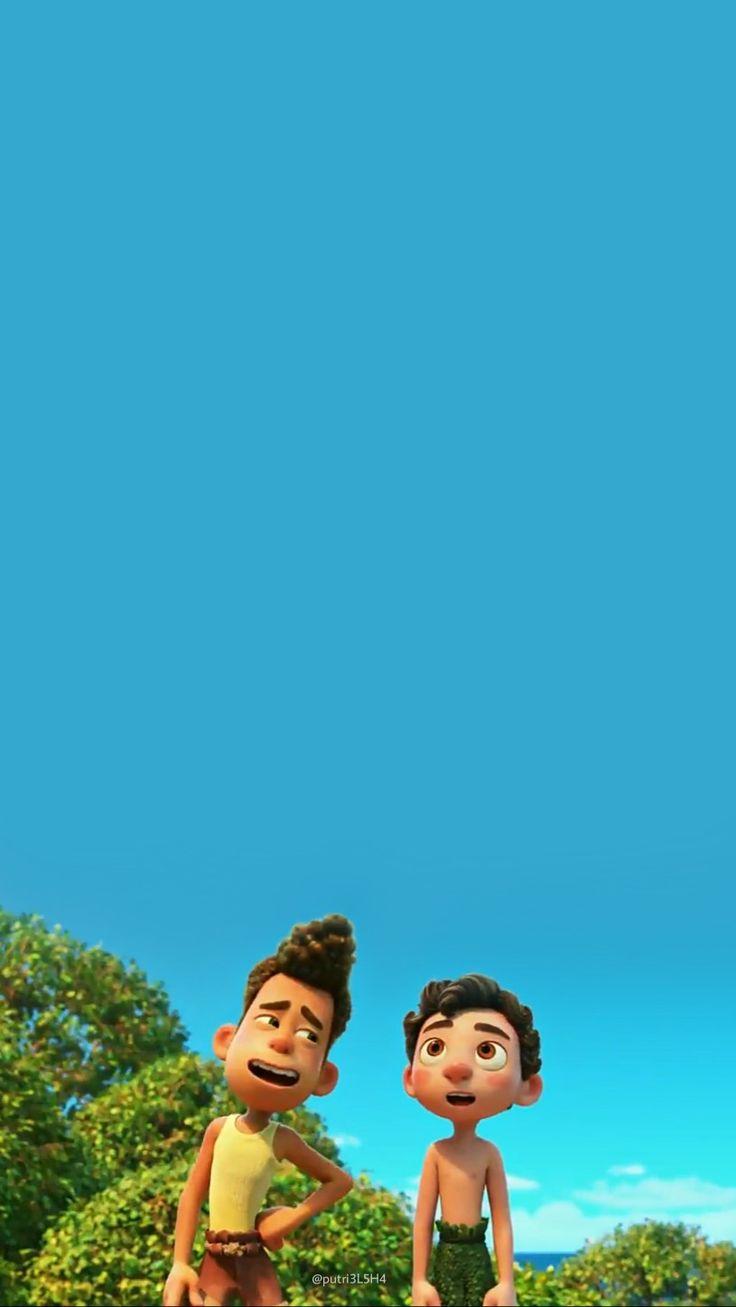 736x1307 Alberto and Luca Wallpaper. Disney paintings, Disney art, New pixar movies