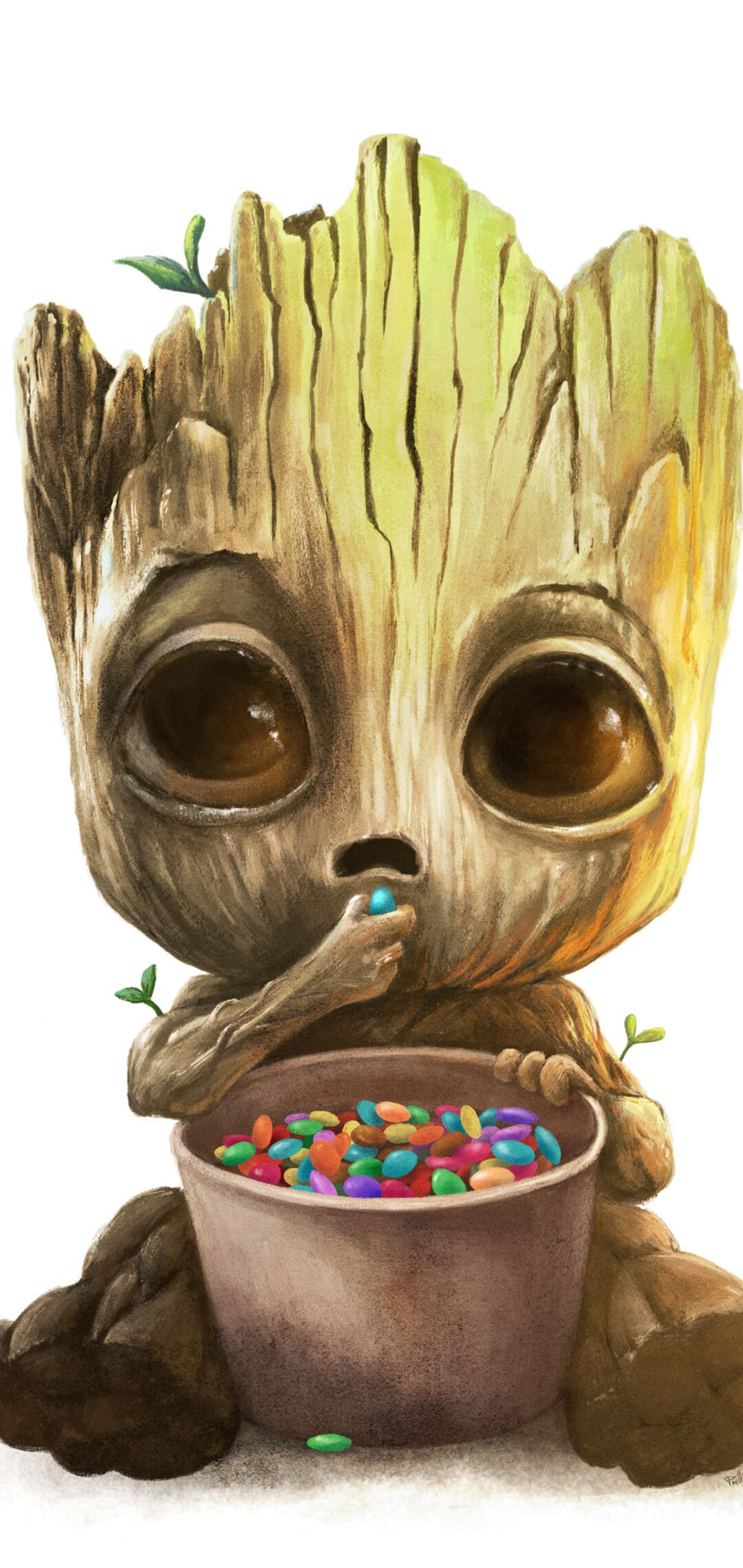 1080x2280 Groot Wallpaper