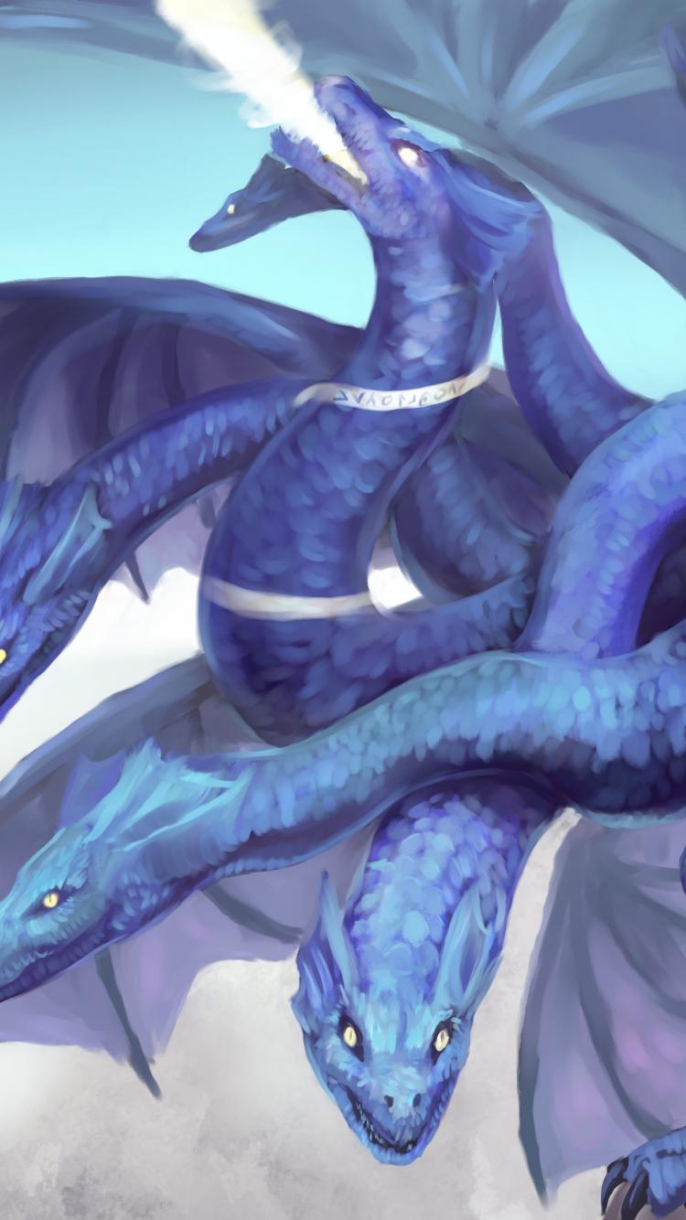 750x1334 Download 750x1334 wallpaper hydra, dragon, fantasy, art, iphone iphone 750x1334 HD image, background, 4357