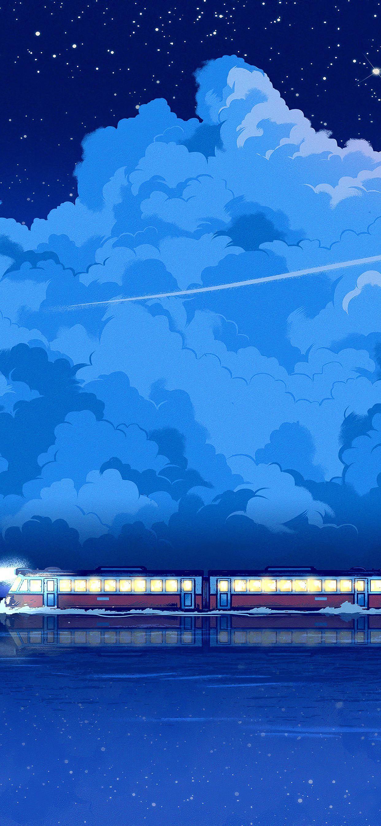 1242x2688 Bathhouse Train (spirited away). Studio ghibli background, Scenery wallpaper, Anime scenery wallpaper