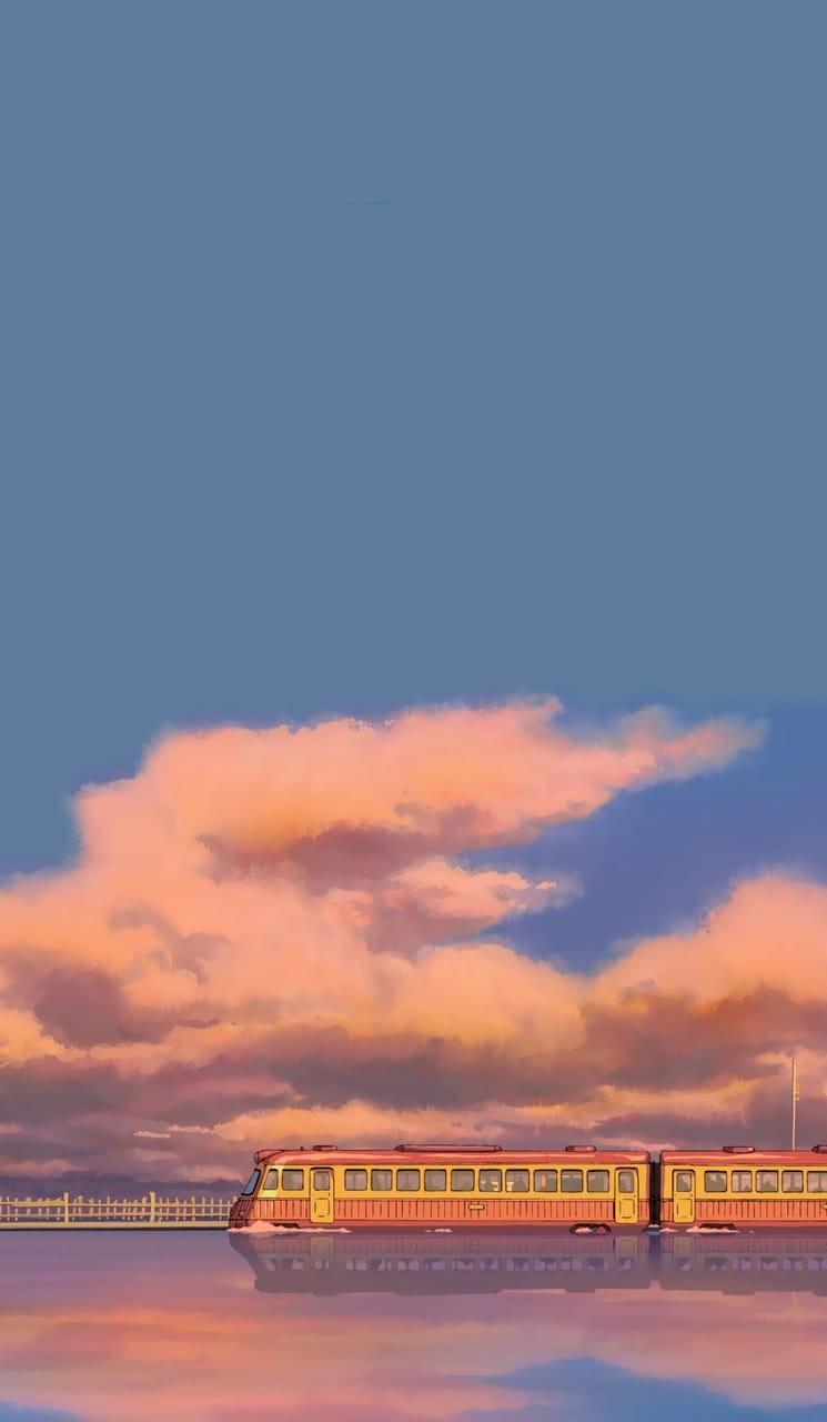 745x1280 Anime, Train, And Wallpaper Image Away Wallpaper Phone