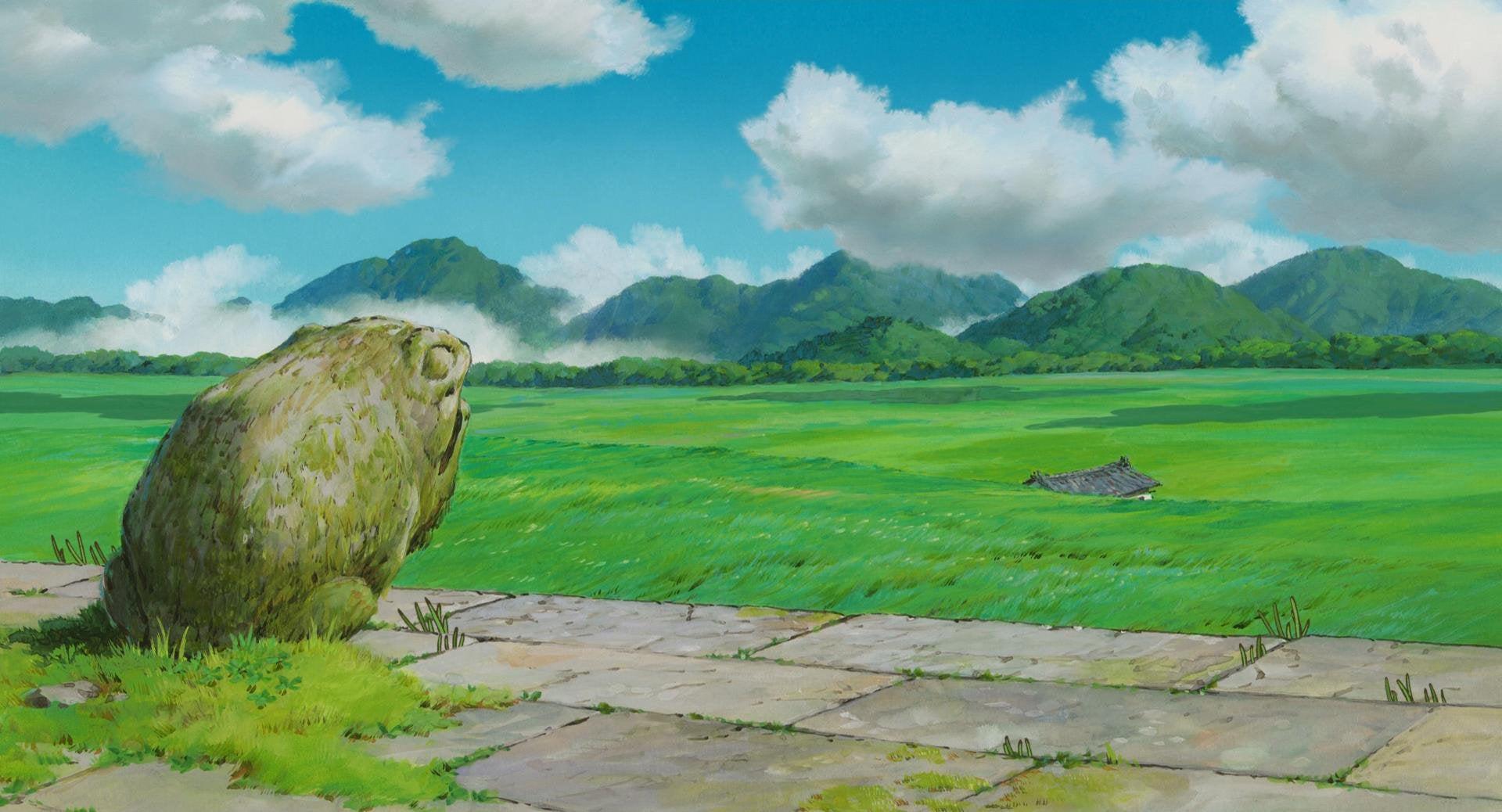 1920x1038 Some HD wallpaper from Spirited Away's train scene. Pure serenity