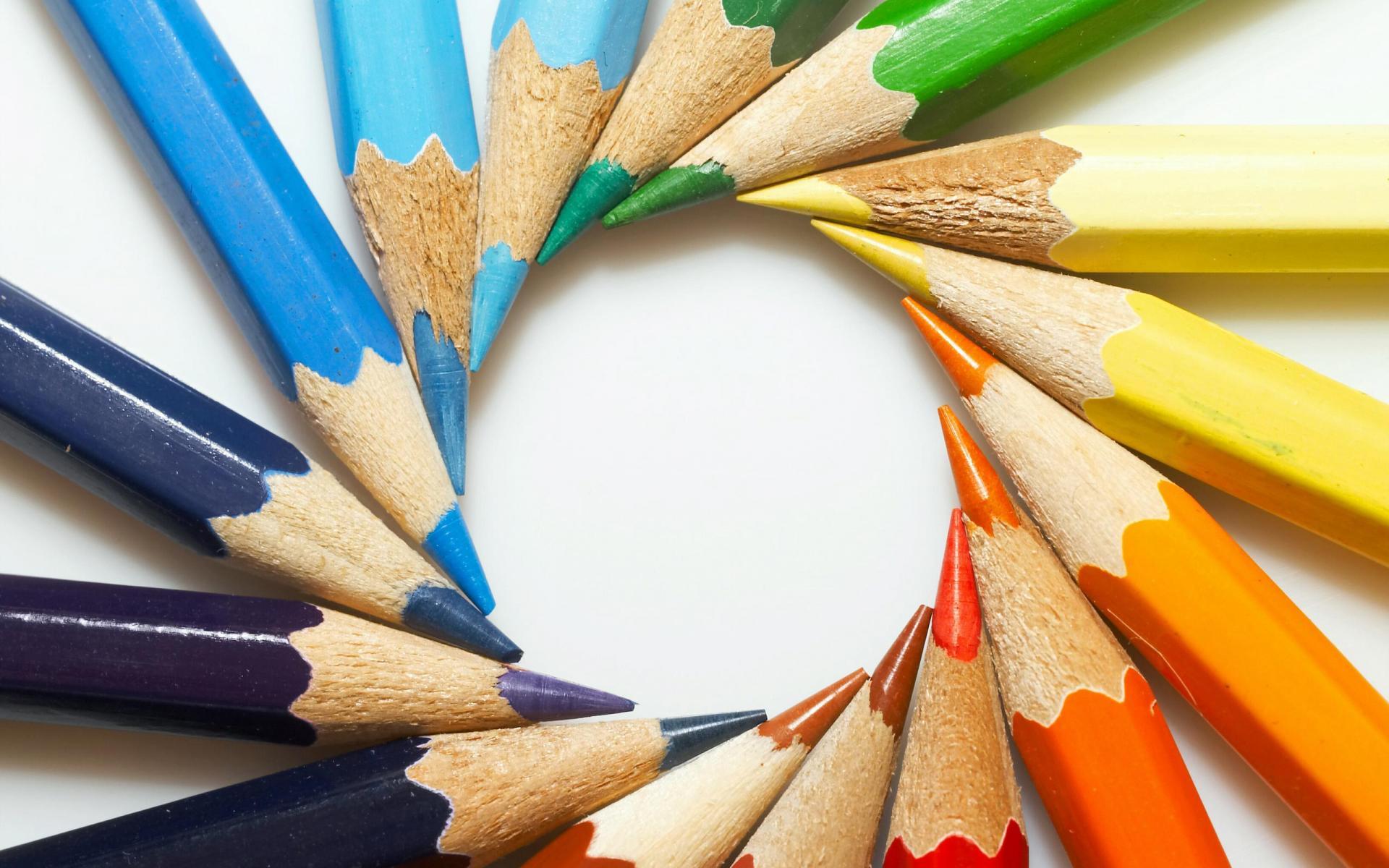 1920x1200 crayon wallpaper, pencil, office supplies, circle, stationery, writing implement