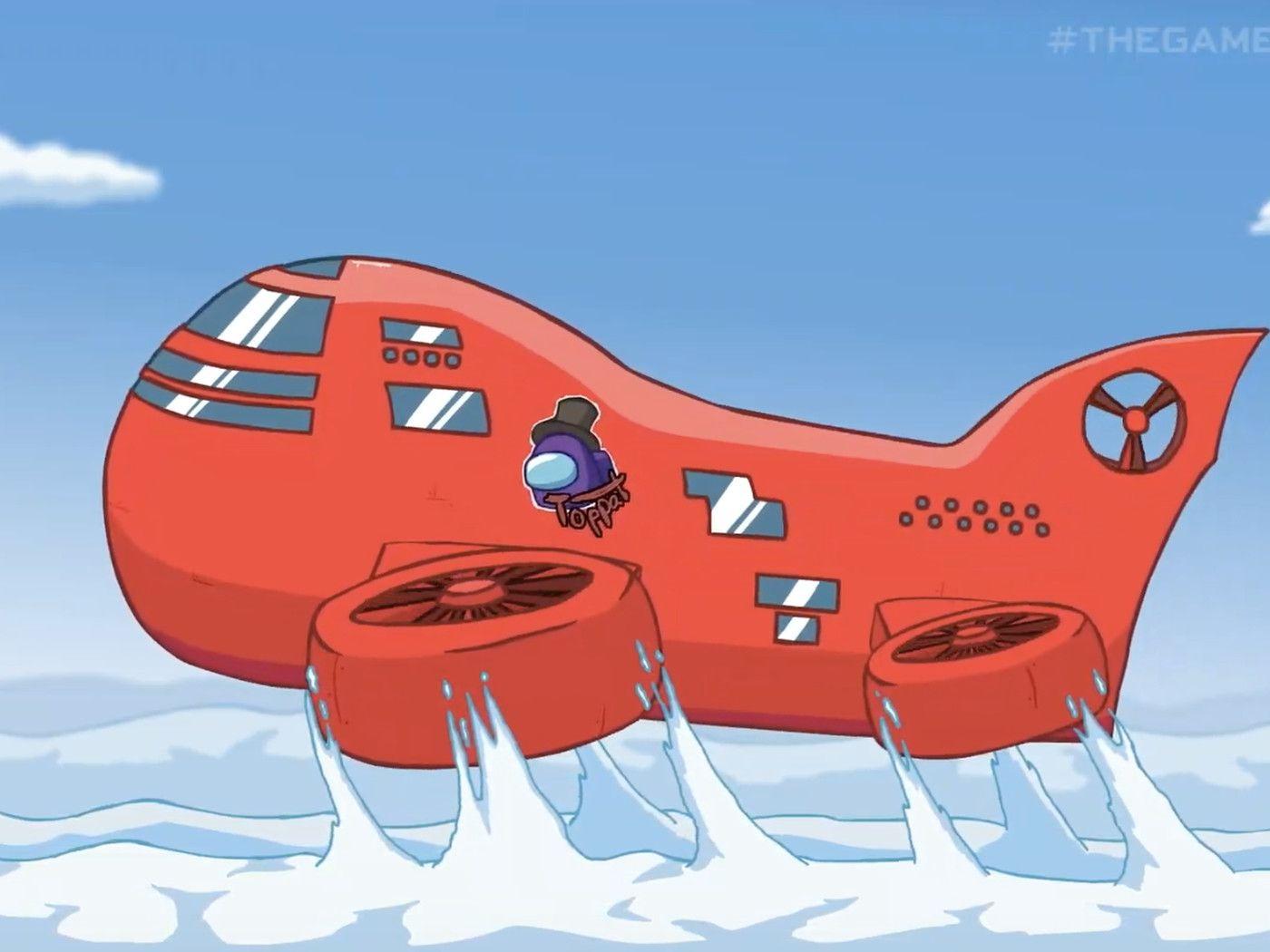 1400x1050 Among Us Airship Wallpaper