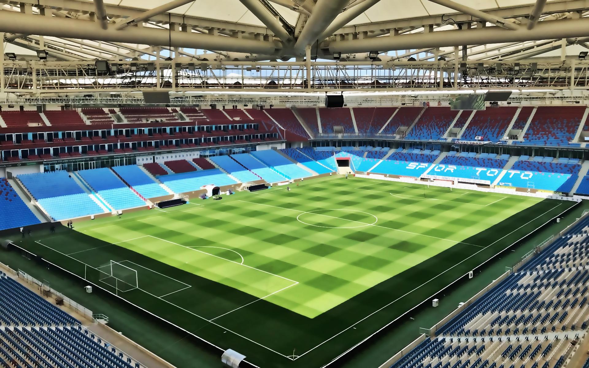 1920x1200 Download wallpaper Senol Gunes Stadium, Medical Park Arena, Trabzon, Turkey, Turkish Football Stadium, Trabzonspor Stadium, inside view, soccer field for desktop with resolution 1920x1200. High Quality HD picture wallpaper