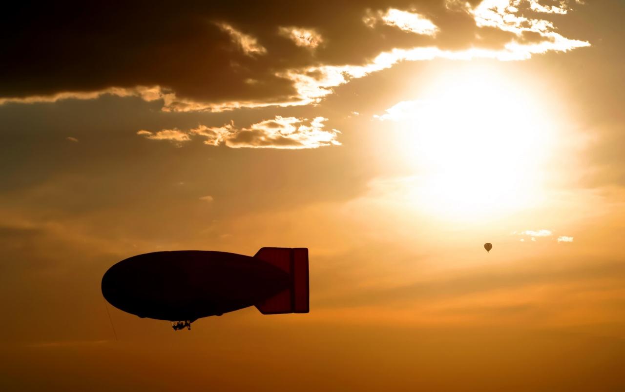 1280x804 Flying zeppelin wallpaper. Flying zeppelin