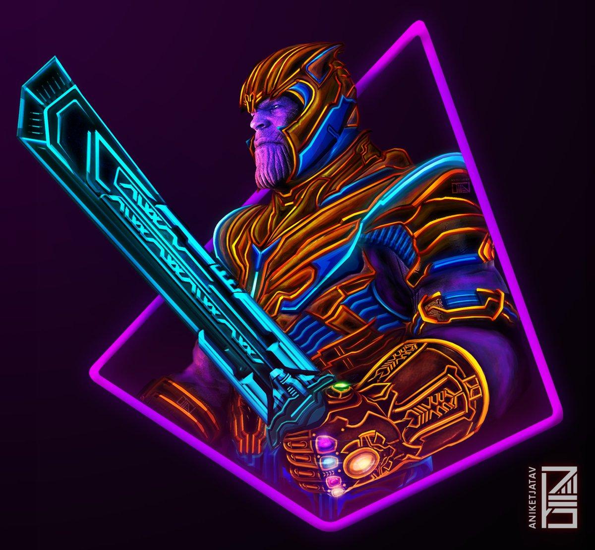 Thanos Neon Wallpapers - Top Free 