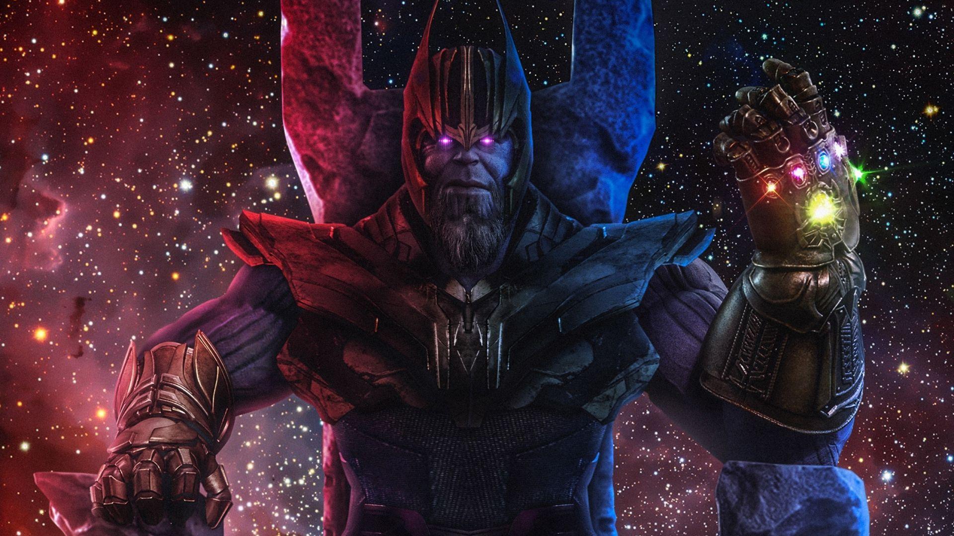 1920x1080 Desktop wallpaper thanos, infinity gauntlet, avengers movie, fan art, HD image, picture, background, bc73aa