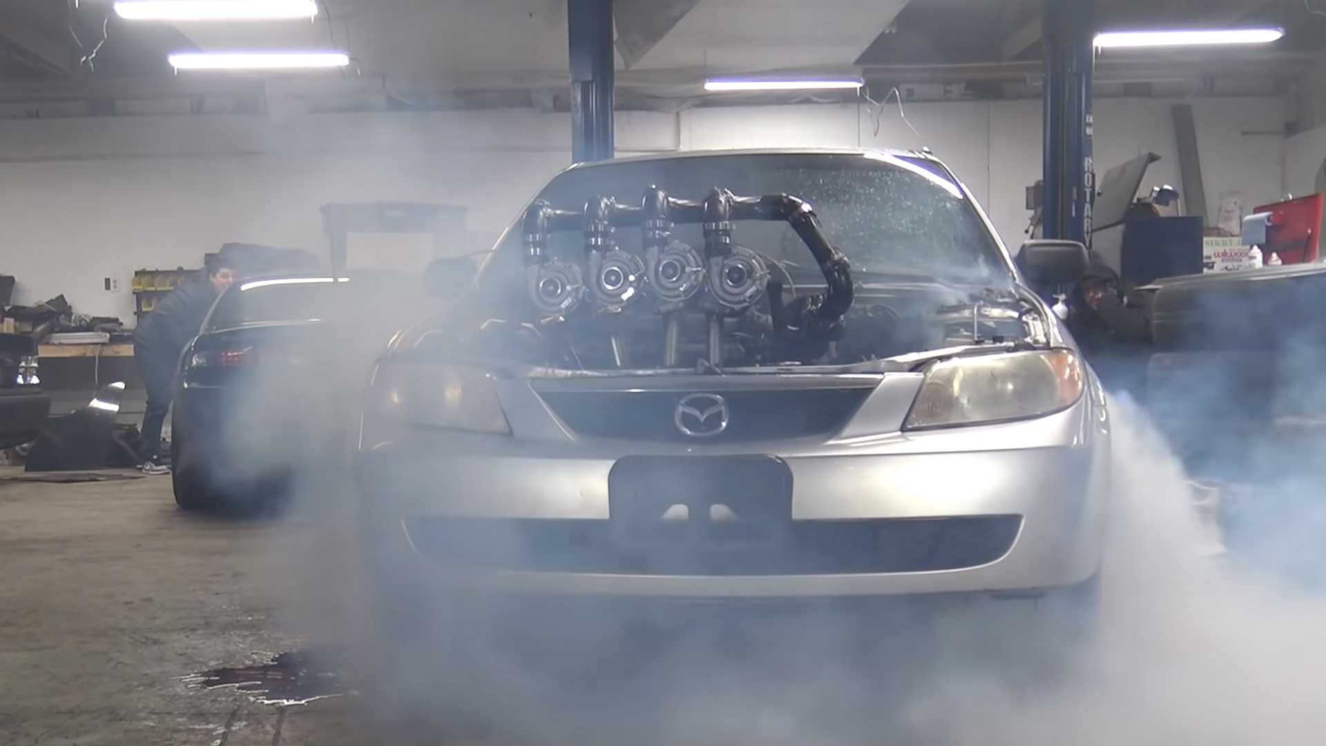 1920x1080 Sketchy Quad Turbo Mazda Protege Is No Bugatti Chiron