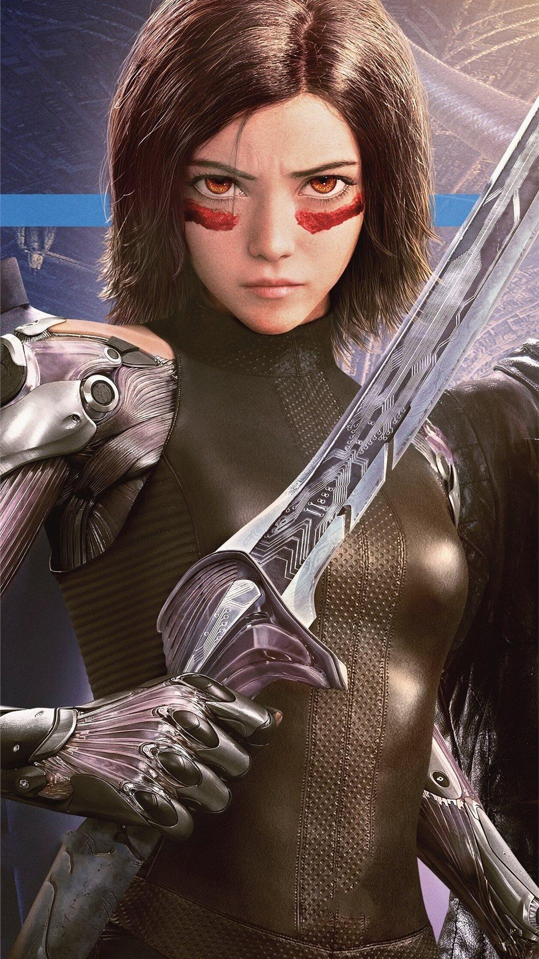 1080x1920 the alita battle angel 2019 4k iPhone 8 Wallpaper Free Download