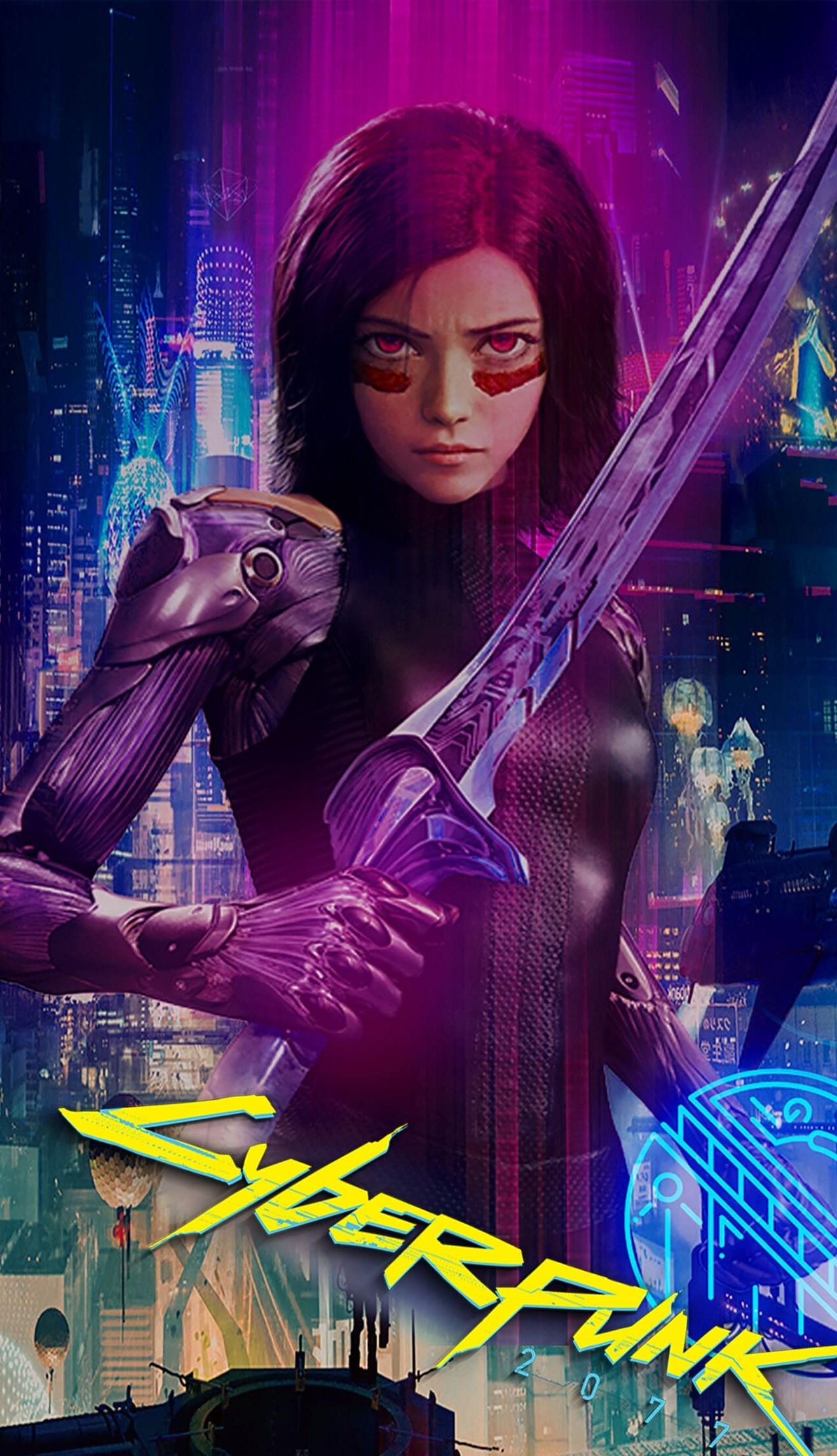 1280x2227 Alita Battle Angel Wallpaper