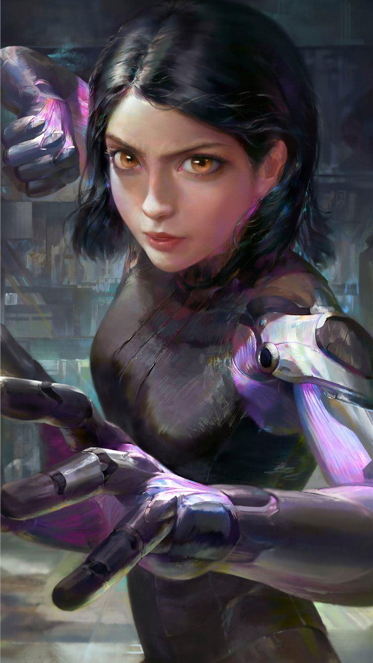 750x1334 alita battle angel 4k art iPhone 8 Wallpaper Free Download